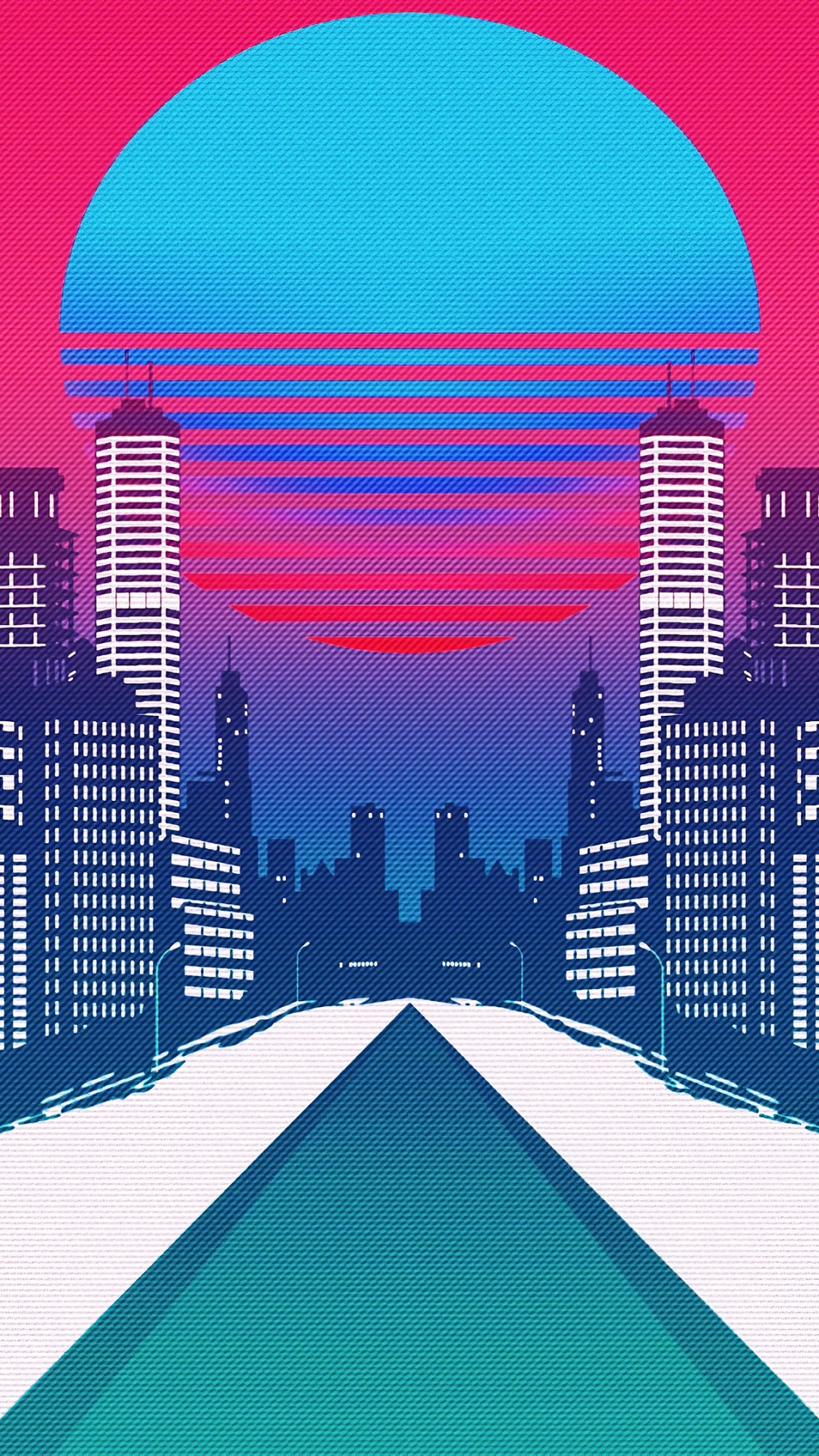 Edificios de Gran Altura Bajo el Cielo Rosa. Wallpaper in 1080x1920 Resolution