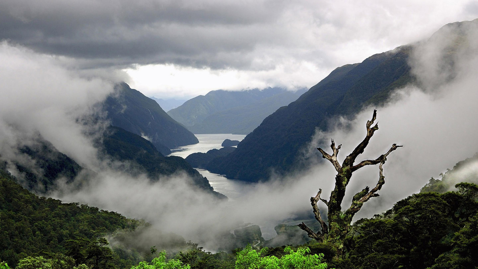 Green Mountains Under White Clouds During Daytime. Wallpaper in 1920x1080 Resolution