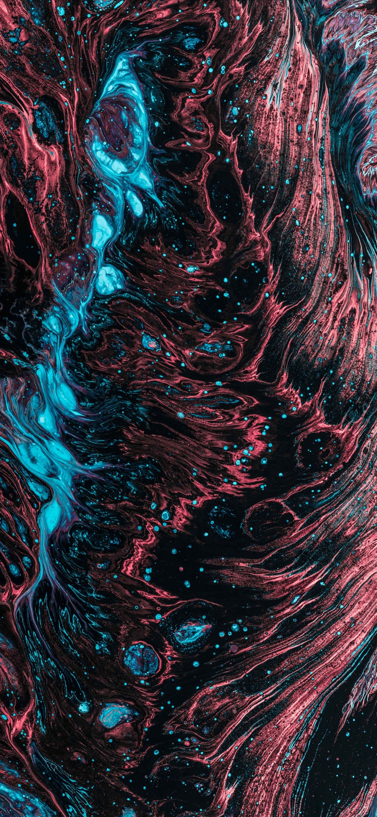 Red White and Blue Abstract Painting. Wallpaper in 1242x2688 Resolution