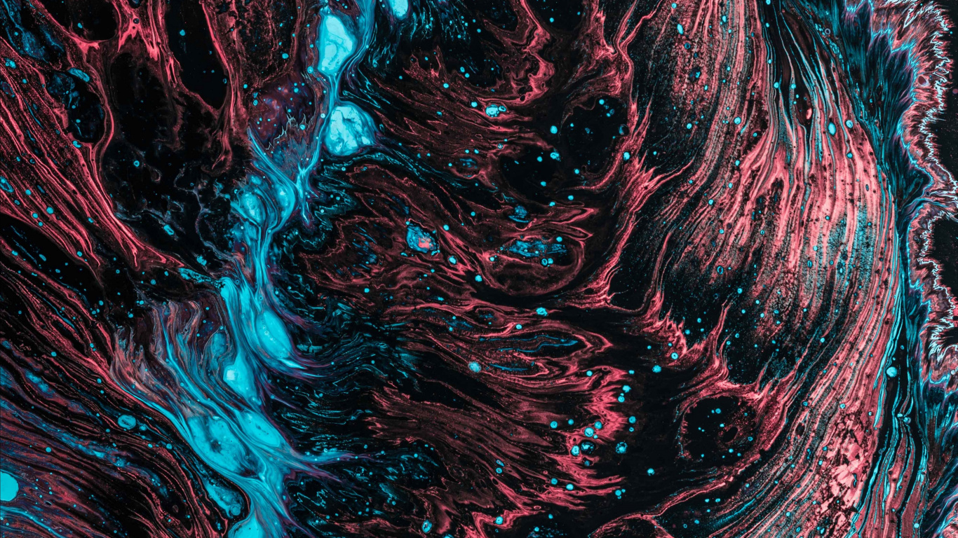 Red White and Blue Abstract Painting. Wallpaper in 1366x768 Resolution
