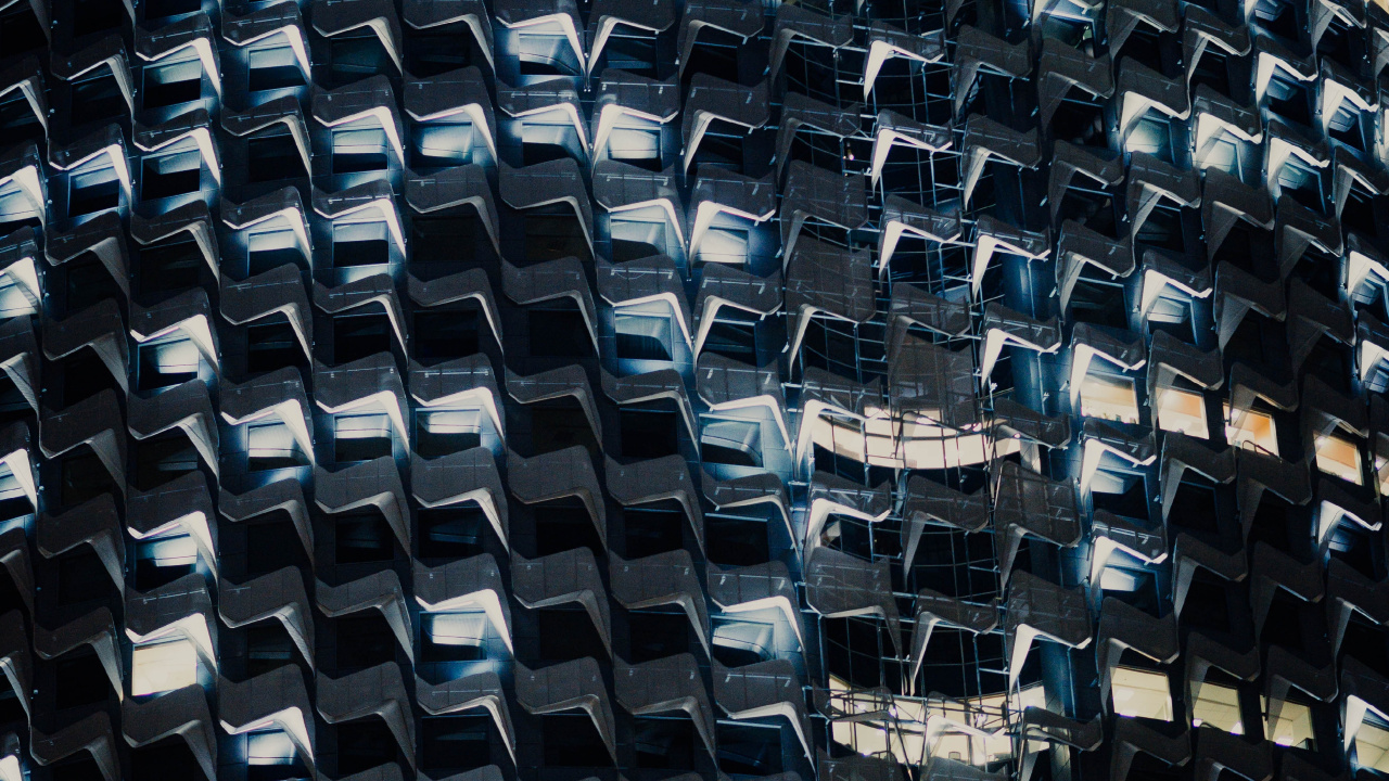 Blocs de Construction en Noir et Blanc. Wallpaper in 1280x720 Resolution