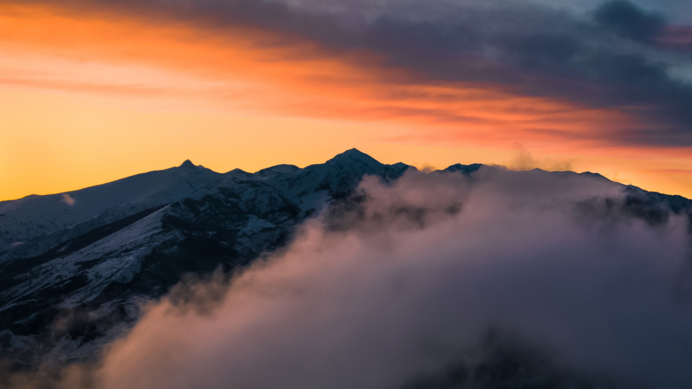 Cloud, Atmosphäre, Naturlandschaft, Afterglow, Cumulus. Wallpaper in 1366x768 Resolution