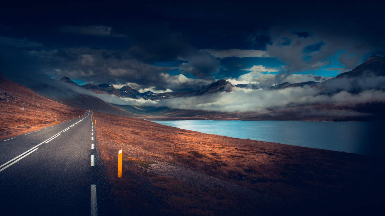 Blau, Natur, Cloud, Meer, Horizont. Wallpaper in 1280x720 Resolution