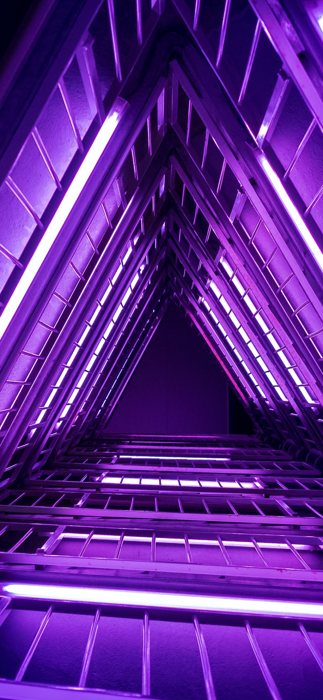 Neon, Neon-Beleuchtung, Licht, Purpur, Veilchen. Wallpaper in 1125x2436 Resolution