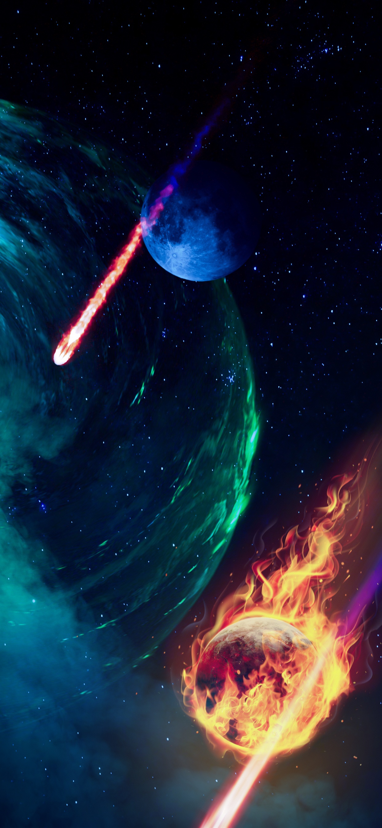 Atmosphère, Galaxie, Objet Astronomique, Sciences, Art. Wallpaper in 1242x2688 Resolution