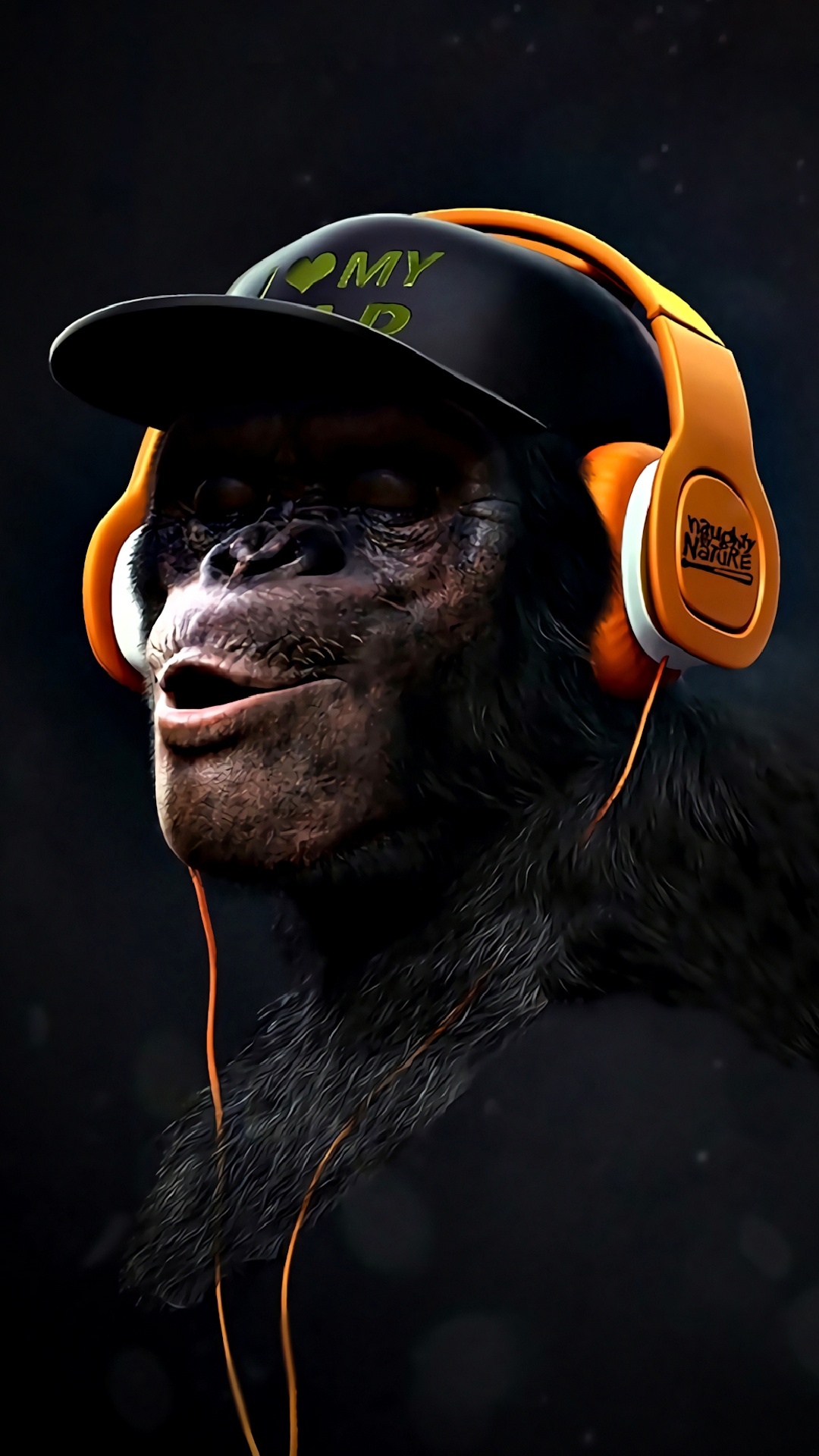 Affen-Swag, Malerei, Poster, Kunst, Primat. Wallpaper in 1080x1920 Resolution