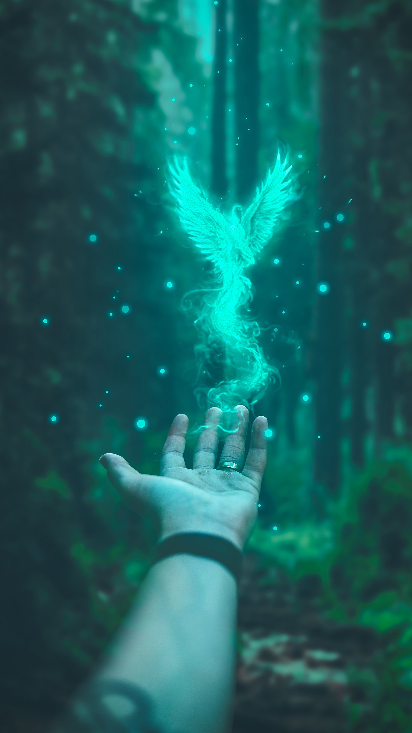 水下, 绿色的, Azure, 人们在自然界, 手势 壁纸 1440x2560 允许