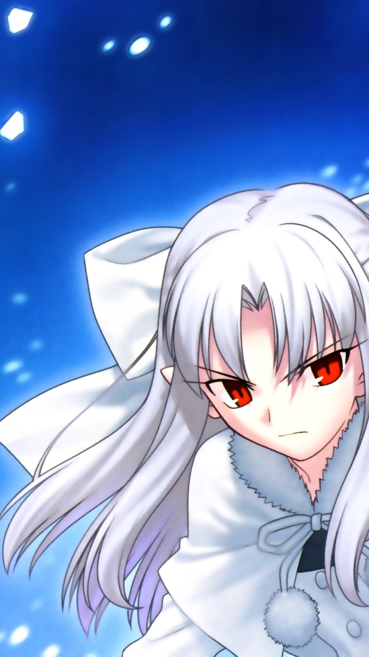 White Haired Male Anime Character. Wallpaper in 720x1280 Resolution