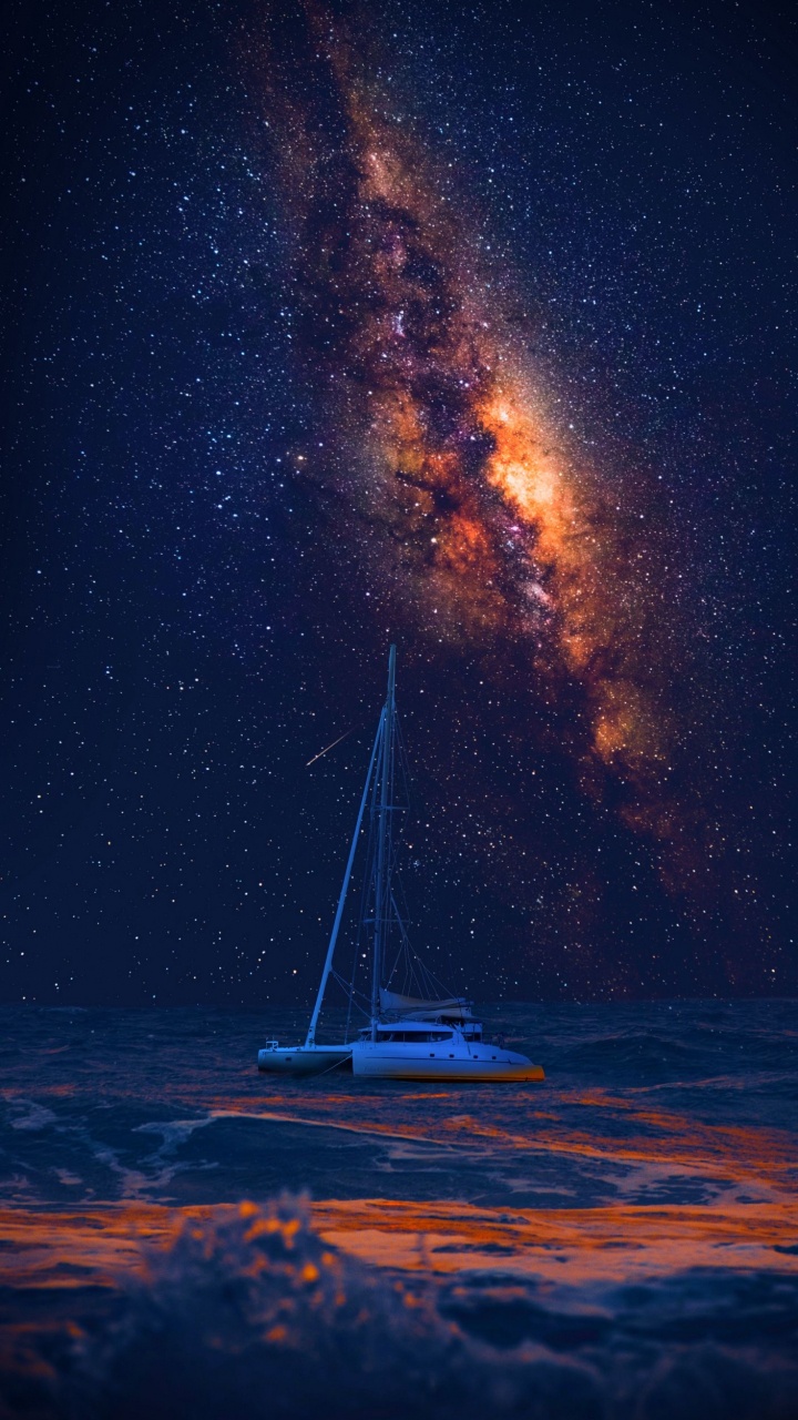 Nature, Earth, Atmosphere, Watercraft, Natural Landscape. Wallpaper in 720x1280 Resolution