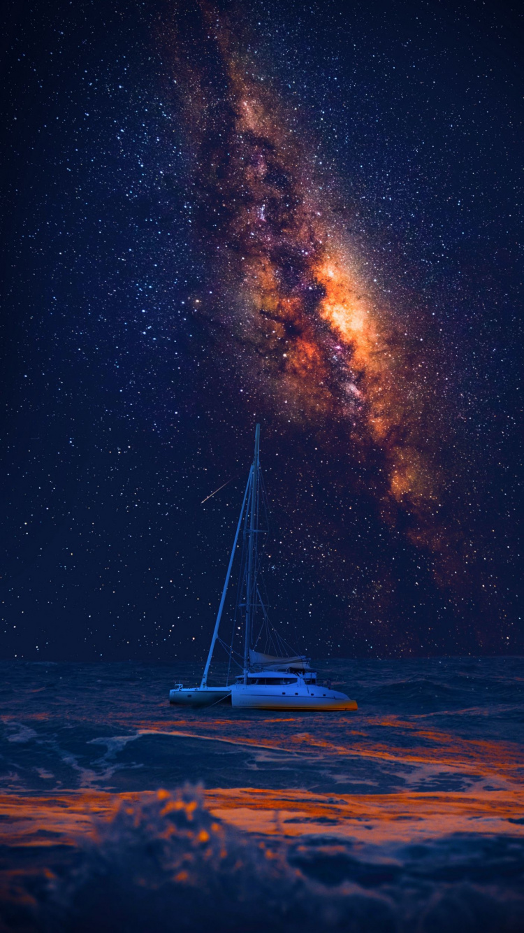 Nature, Earth, Atmosphere, Watercraft, Natural Landscape. Wallpaper in 750x1334 Resolution