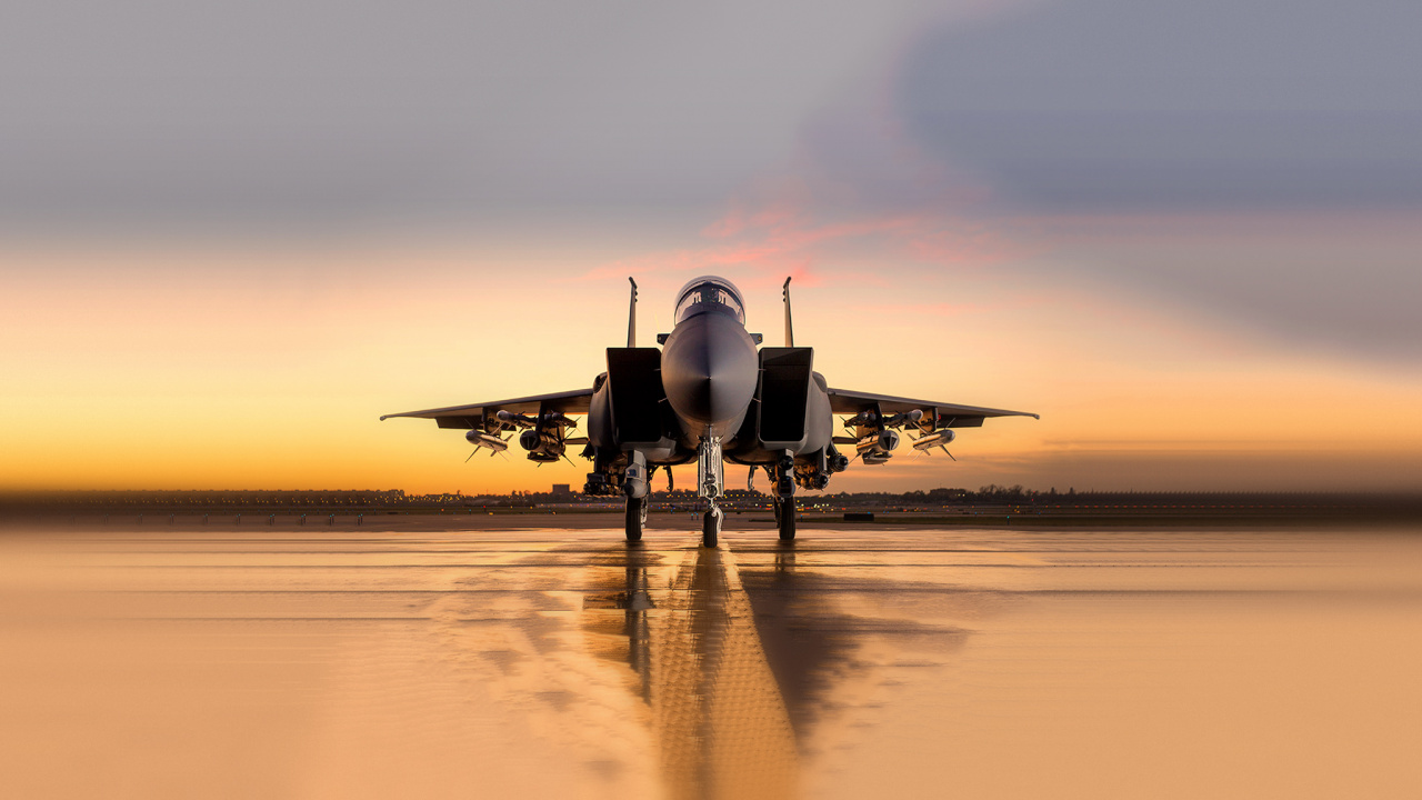 Black Jet Plane on Brown Field During Daytime. Wallpaper in 1280x720 Resolution