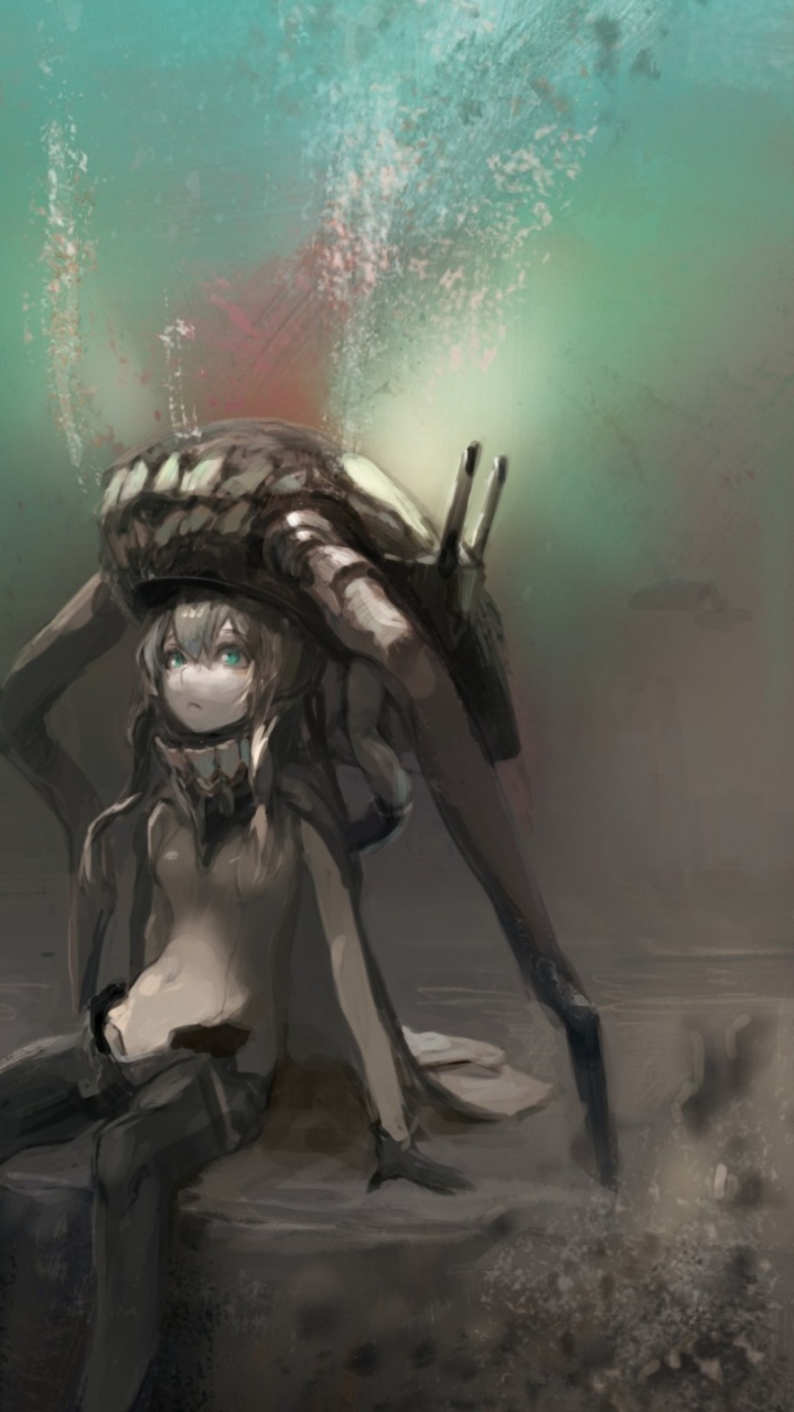 舰队集合, 海洋生物学, 特效, 女孩, 大海 壁纸 720x1280 允许