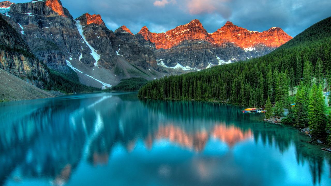 Banff National Park, Moraine Lake, Banff, Peyto Lake, Bow Lake. Wallpaper in 1280x720 Resolution