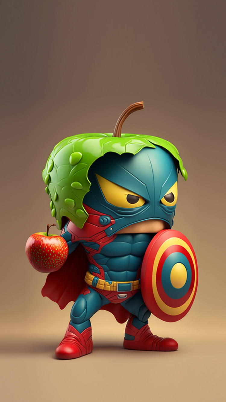 Superhero, Figurine, Cartoon, Vengeur, Art. Wallpaper in 750x1334 Resolution