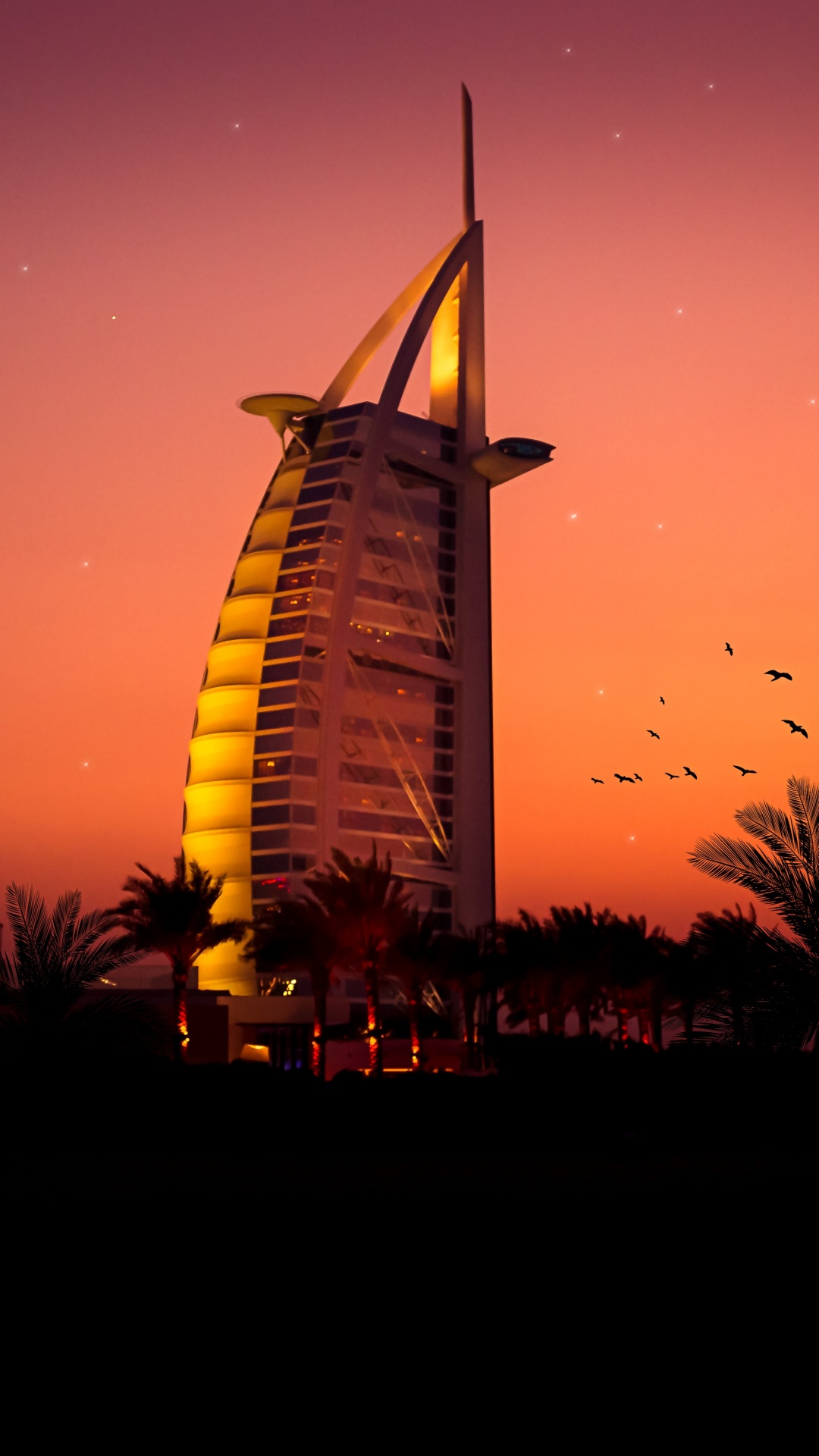 Dubai, Burj al Arab, Burj Khalifa, Querido, Ambiente. Wallpaper in 1080x1920 Resolution