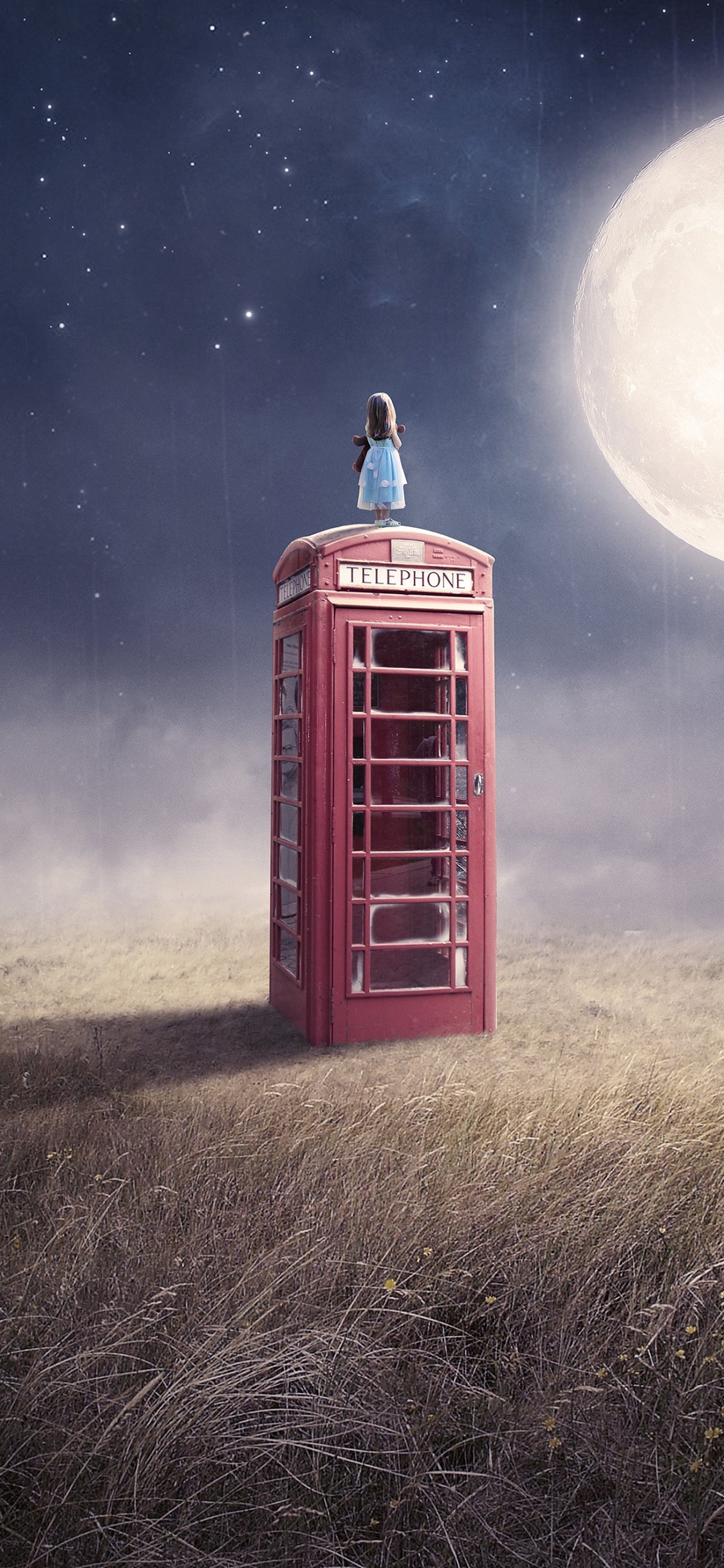 Art, Atmosphere, Ecoregion, Nature, Moon. Wallpaper in 1125x2436 Resolution