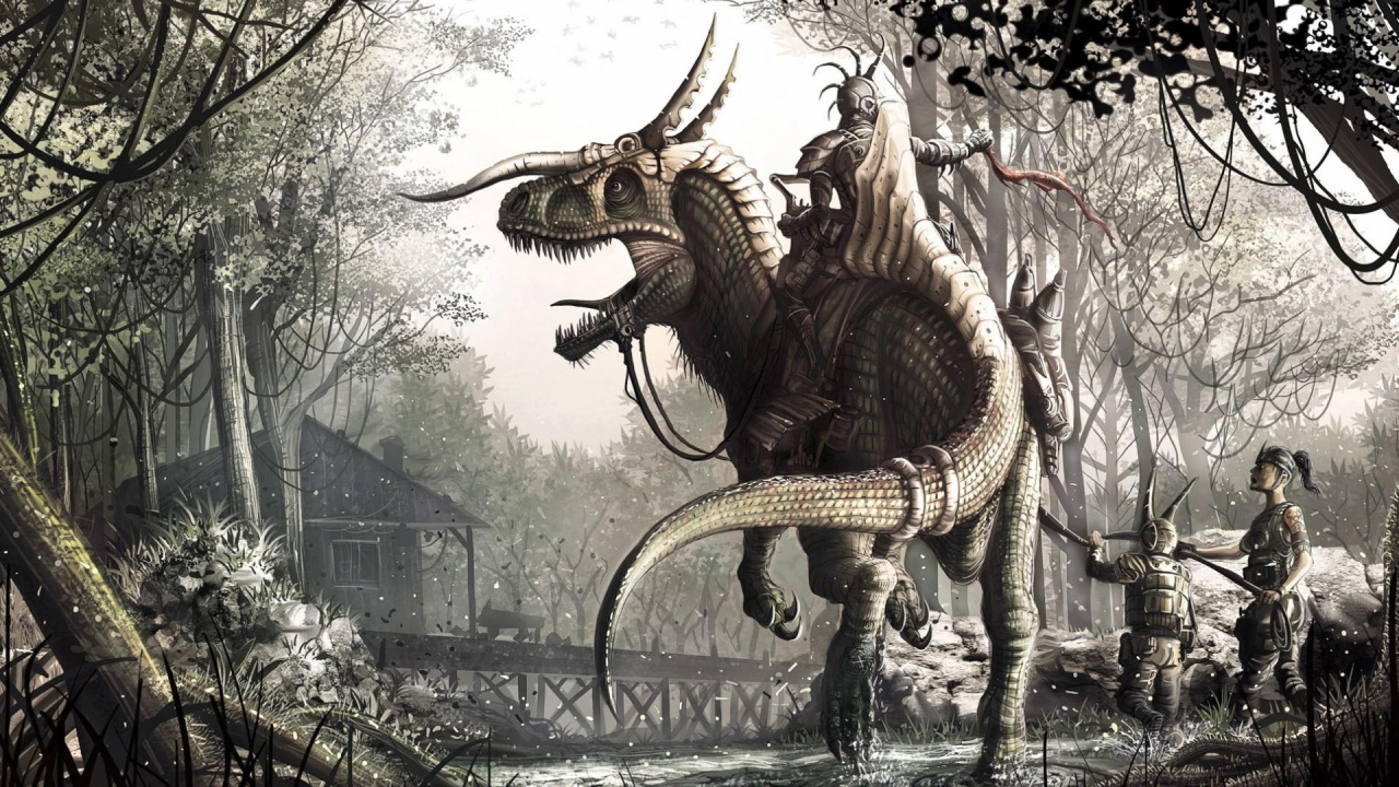 迅猛龙, 霸王龙的, 恐龙, 灭绝, 神秘的生物 壁纸 1280x720 允许