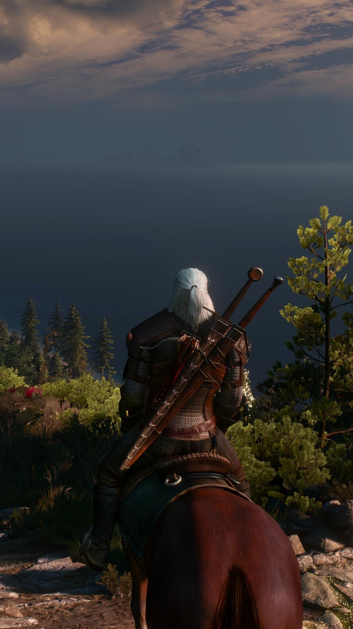 The Witcher 3 Wild Hunt, Geralt de Rivia, Colline, Terrain, Witcher. Wallpaper in 720x1280 Resolution