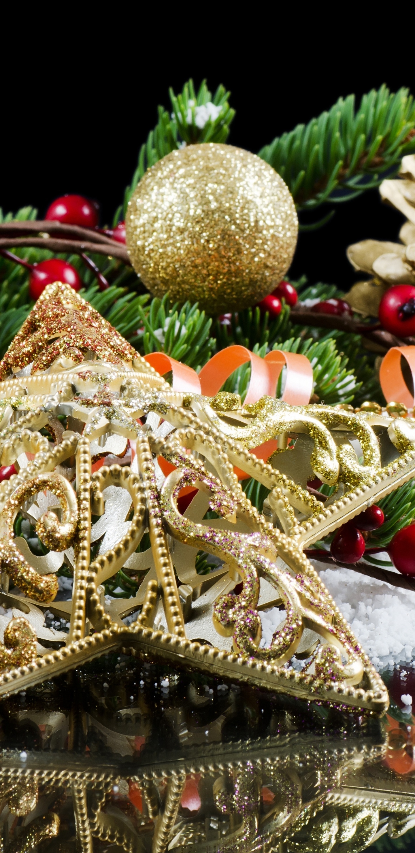 Christmas Day, Holiday, Christmas Tree, Christmas Ornament, Christmas Decoration. Wallpaper in 1440x2960 Resolution