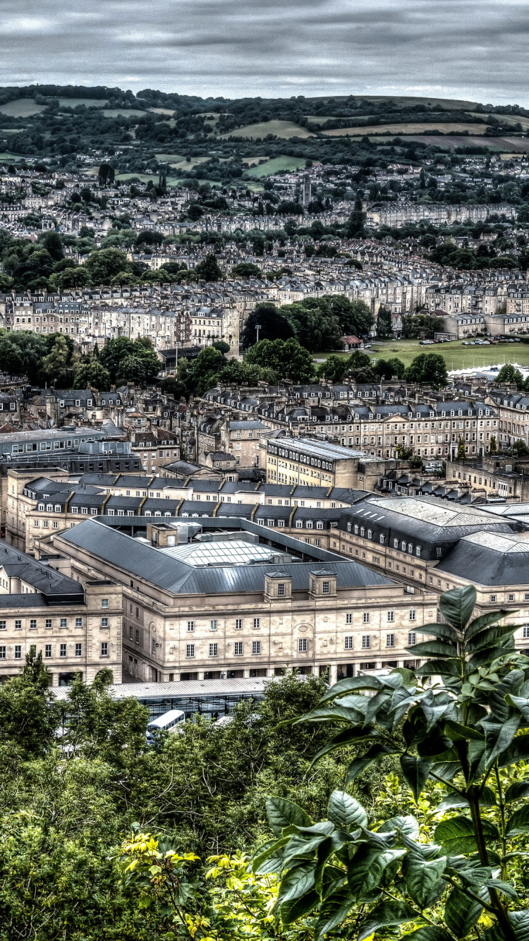 Vue Aérienne de la Ville Pendant la Journée. Wallpaper in 750x1334 Resolution