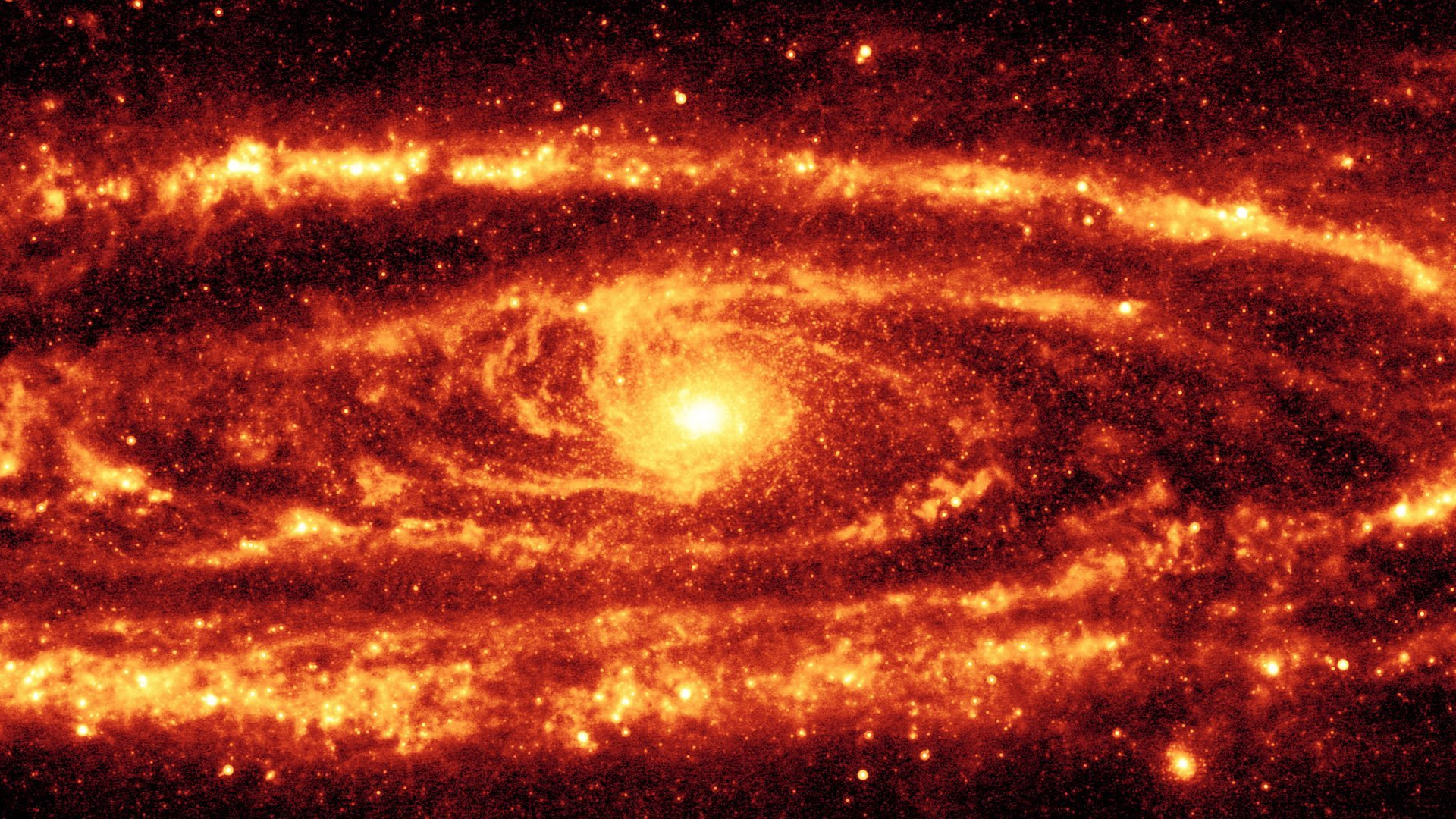 Pintura Abstracta Amarilla y Negra. Wallpaper in 1920x1080 Resolution