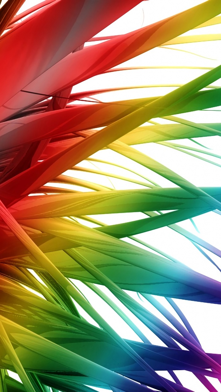 Peinture Abstraite Verte Orange et Jaune. Wallpaper in 720x1280 Resolution