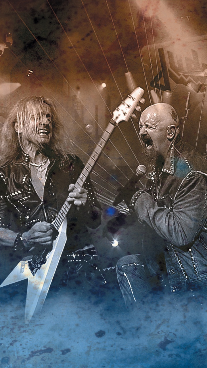 Judas Priest, Schwermetall, Musik, Feuerkraft, Album. Wallpaper in 720x1280 Resolution