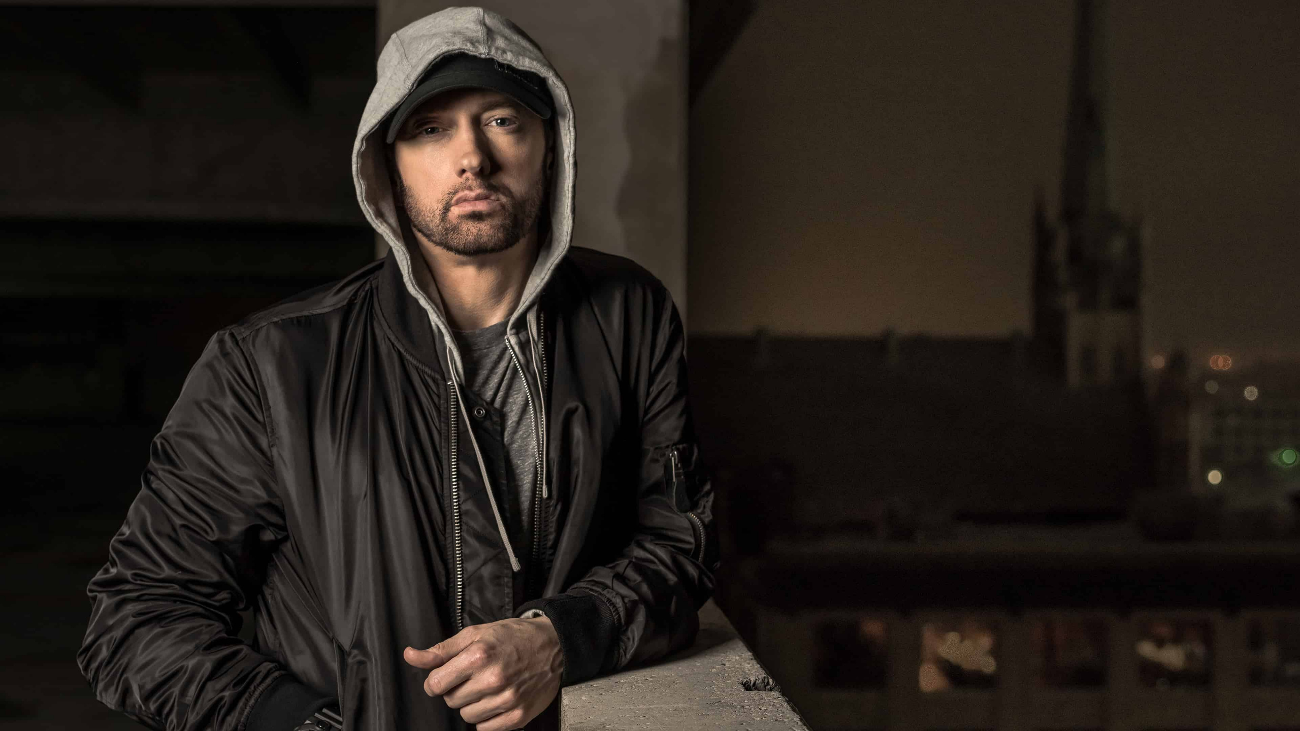 Eminem, Rapper, Facial Hair, Music Industry, Kamikaze. Wallpaper in 2560x1440 Resolution