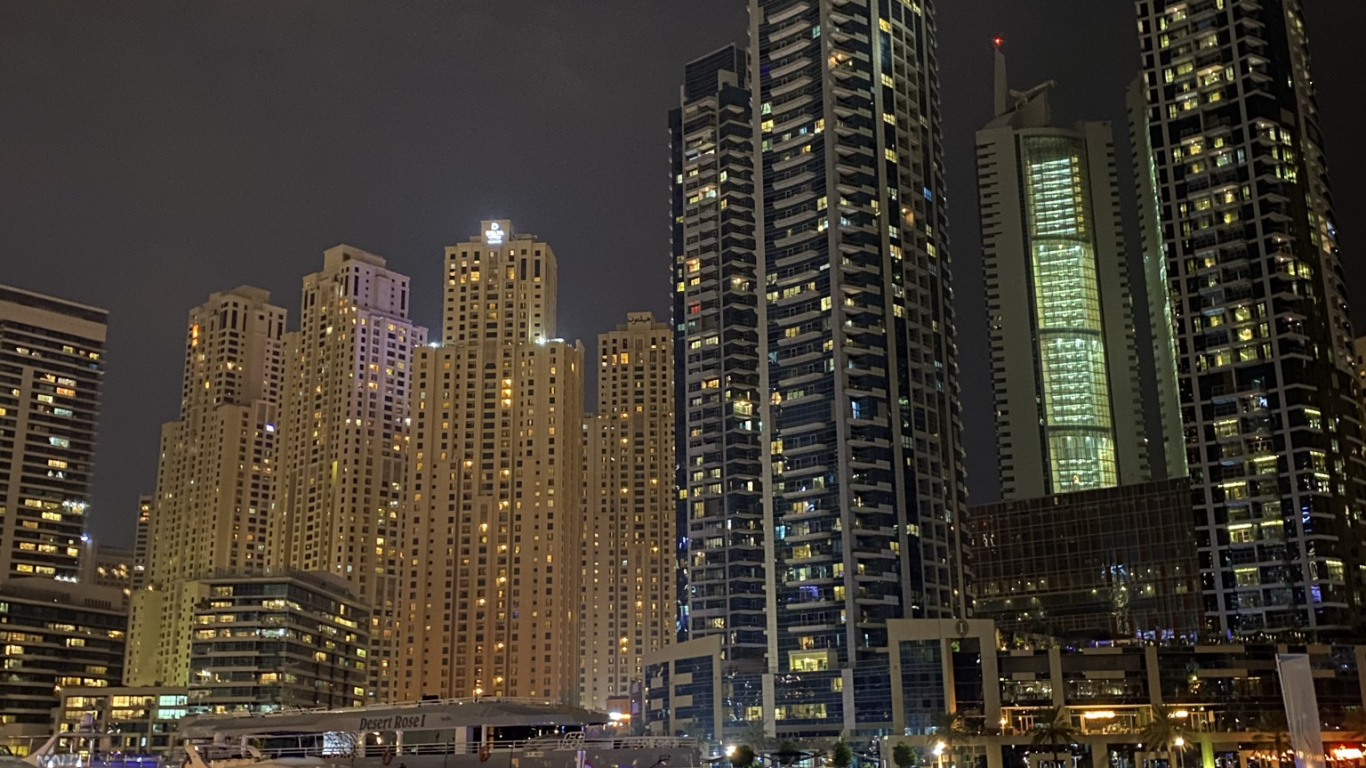 塔块, 大都会, 城市, 城市景观, 船只 壁纸 1366x768 允许