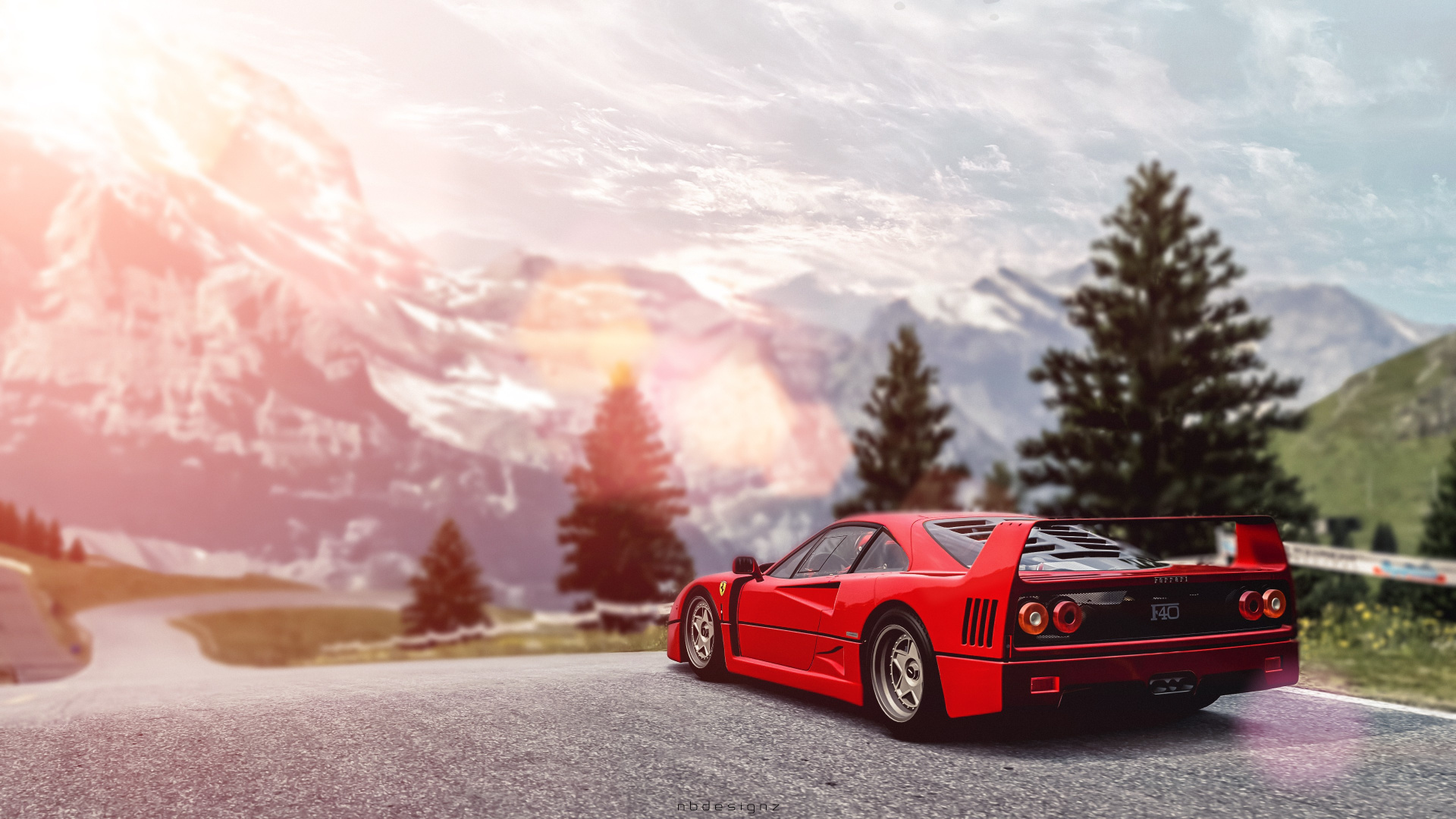 Ferrari F40, Auto, Sportwagen, Ferrari, Gran Turismo Sport. Wallpaper in 1920x1080 Resolution