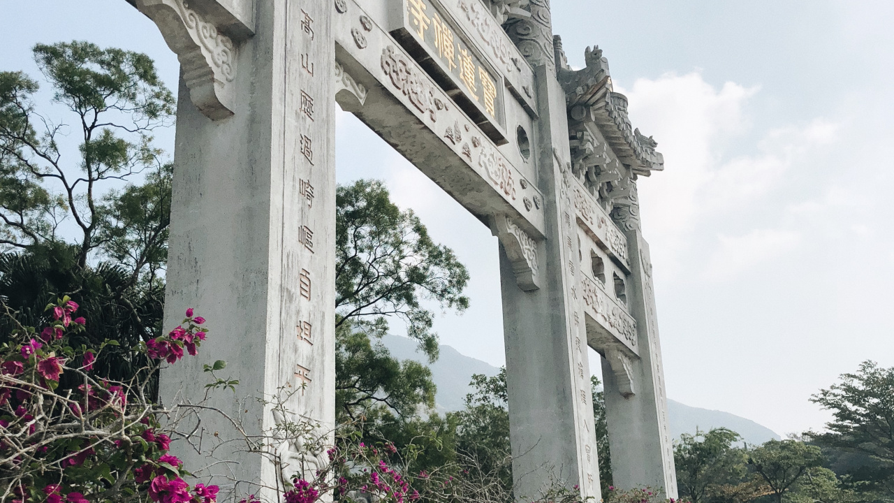 灌木, 弹簧, 纪念碑, 花园, 古罗马建筑 壁纸 1280x720 允许