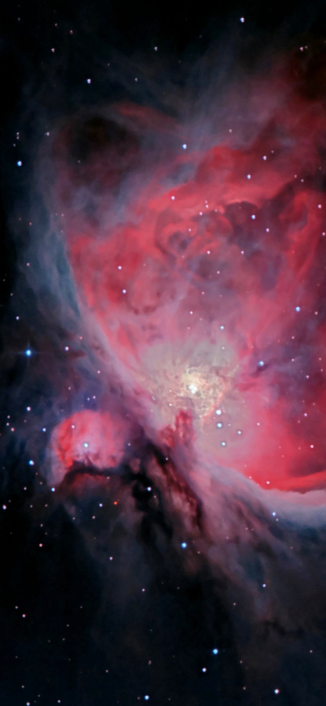 Rosa Und Weiße Galaxie Abbildung. Wallpaper in 1125x2436 Resolution