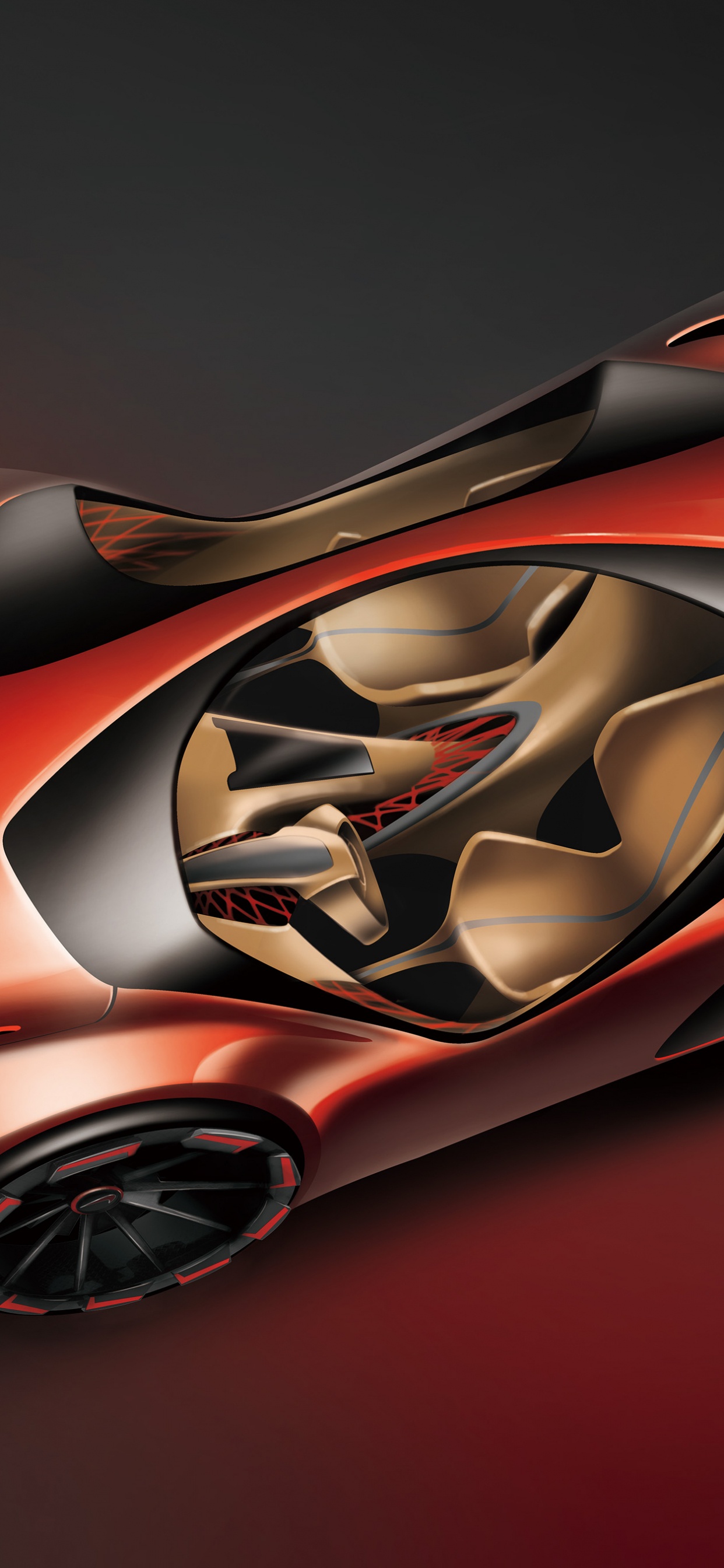 Ferrari f 1 Rouge et Noir. Wallpaper in 1242x2688 Resolution