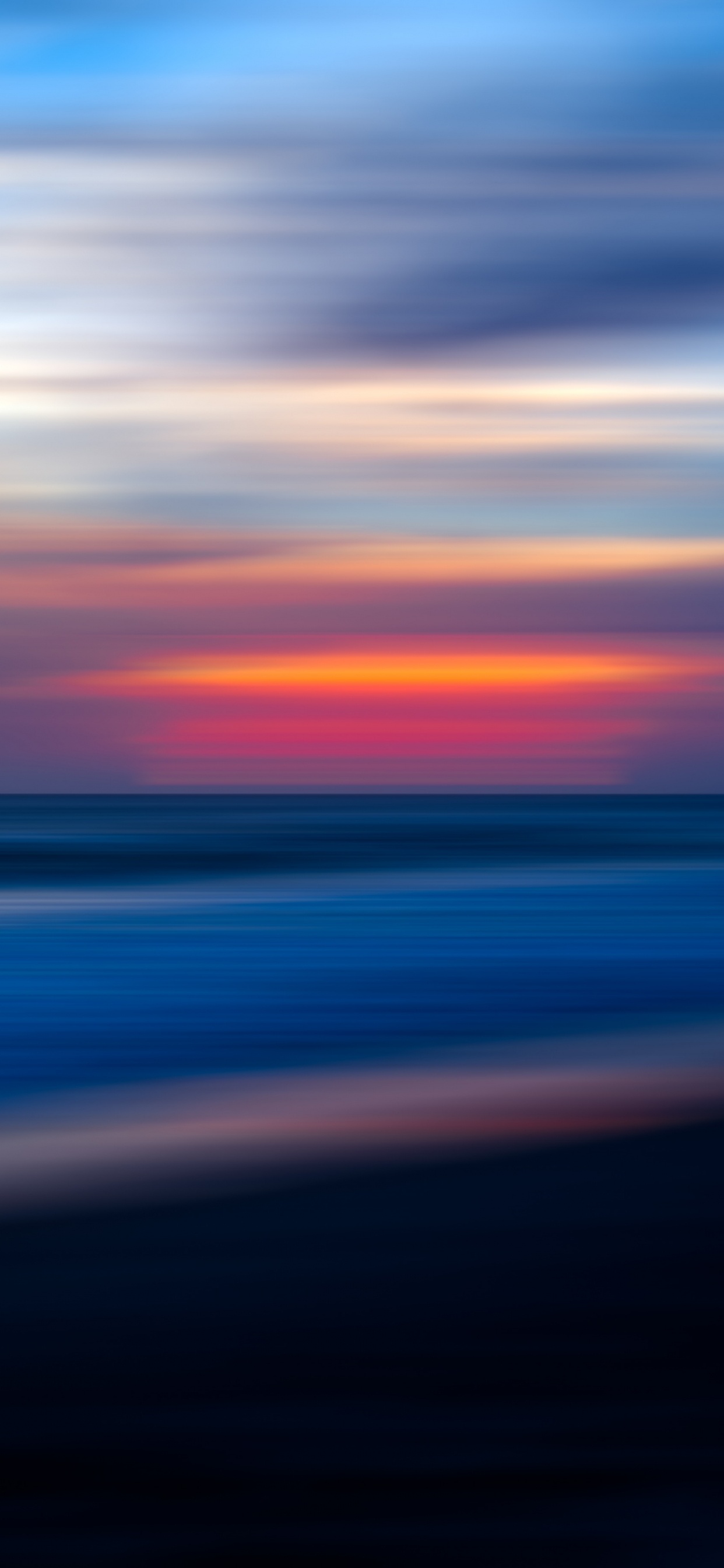 Horizon, Blue, Mer, Eau, Lever. Wallpaper in 1242x2688 Resolution