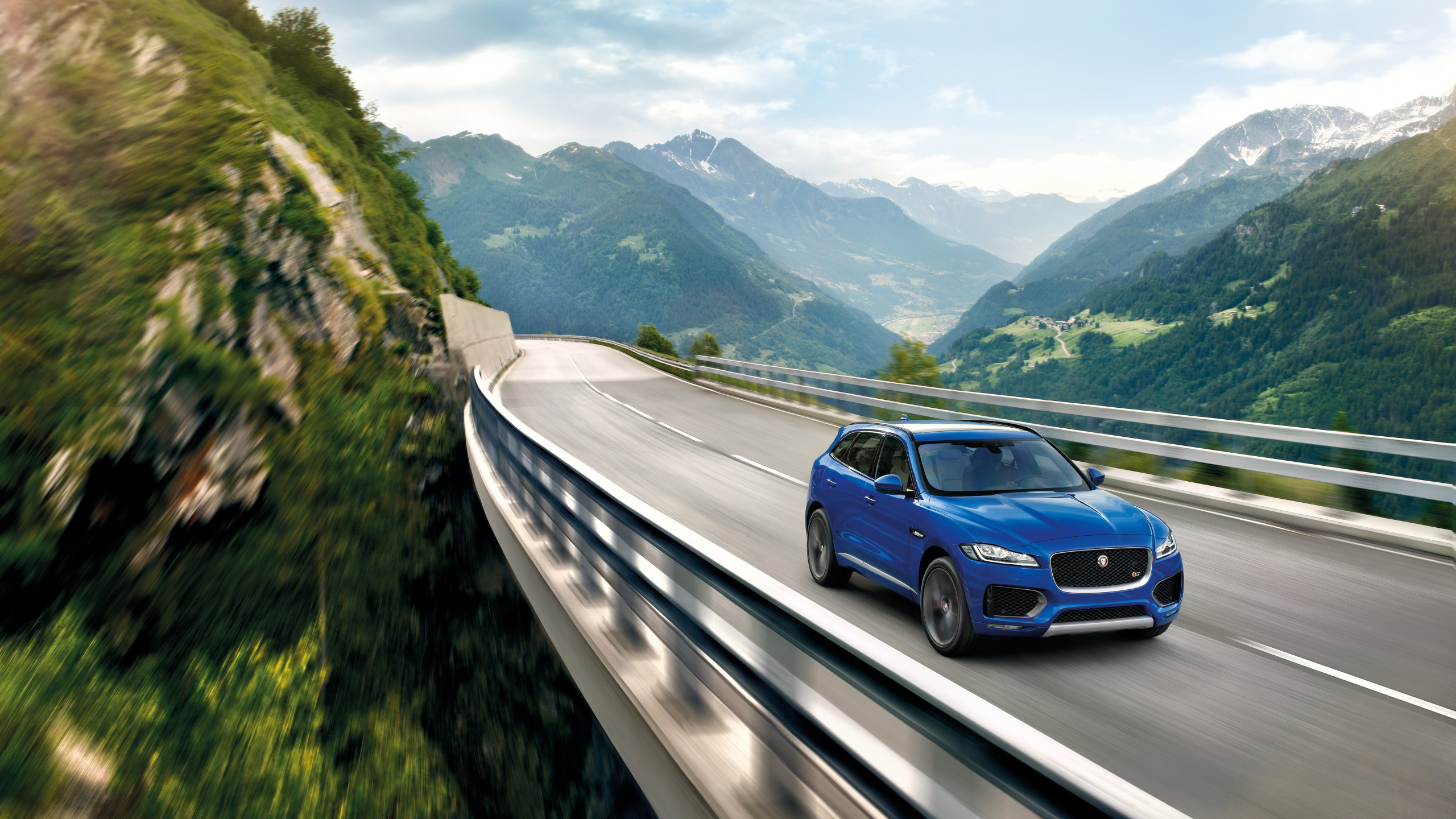 Blue Car on Road During Daytime. Wallpaper in 2560x1440 Resolution