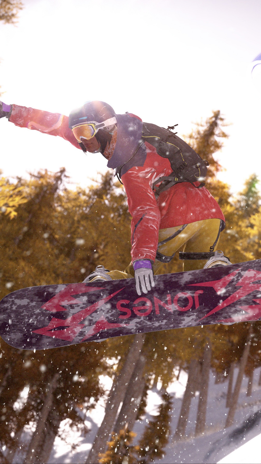 Mann in Roter Jacke, Der Tagsüber Auf Rosa Snowboard Fährt. Wallpaper in 1080x1920 Resolution