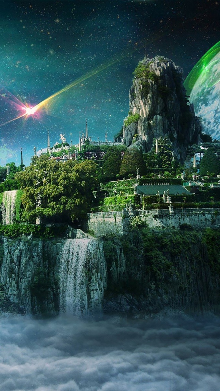 性质, 外层空间, 气氛, 水资源, 首歌 壁纸 720x1280 允许