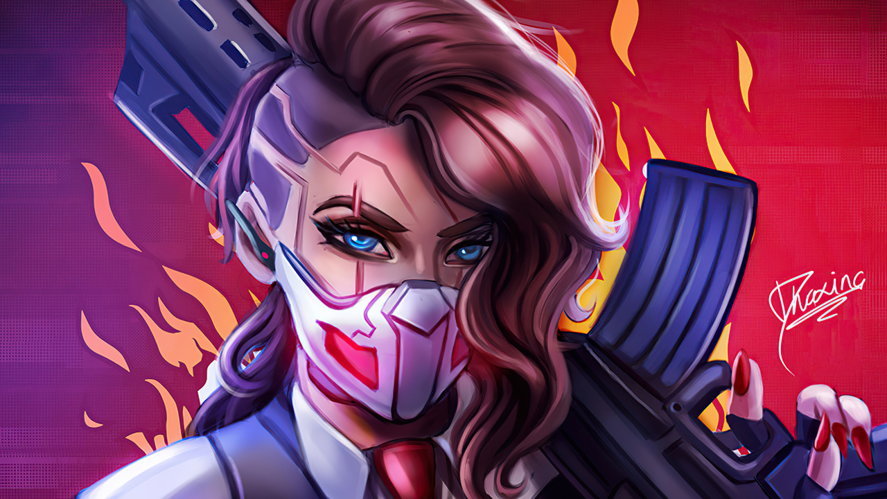 Anime, Cyberpunk 2077, Art, Illustration, Concept Art. Wallpaper in 1280x720 Resolution