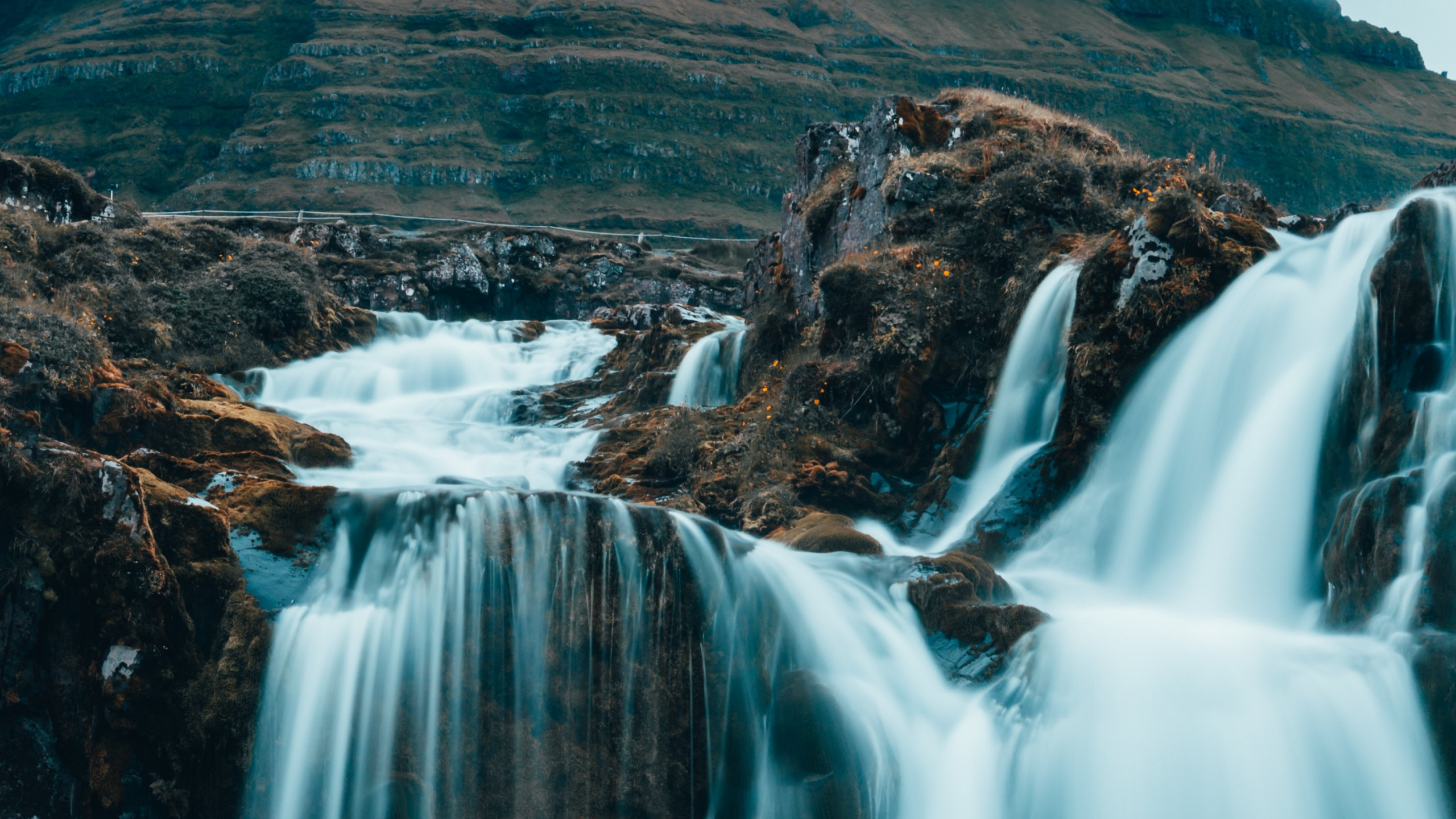 Cascada, Cuerpo de Agua, Los Recursos de Agua, Agua, Naturaleza. Wallpaper in 2560x1440 Resolution