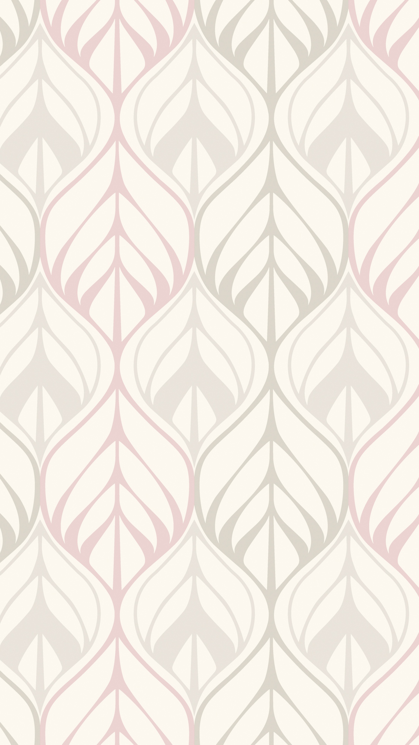 Weißes Und Rotes Florales Textil. Wallpaper in 1440x2560 Resolution