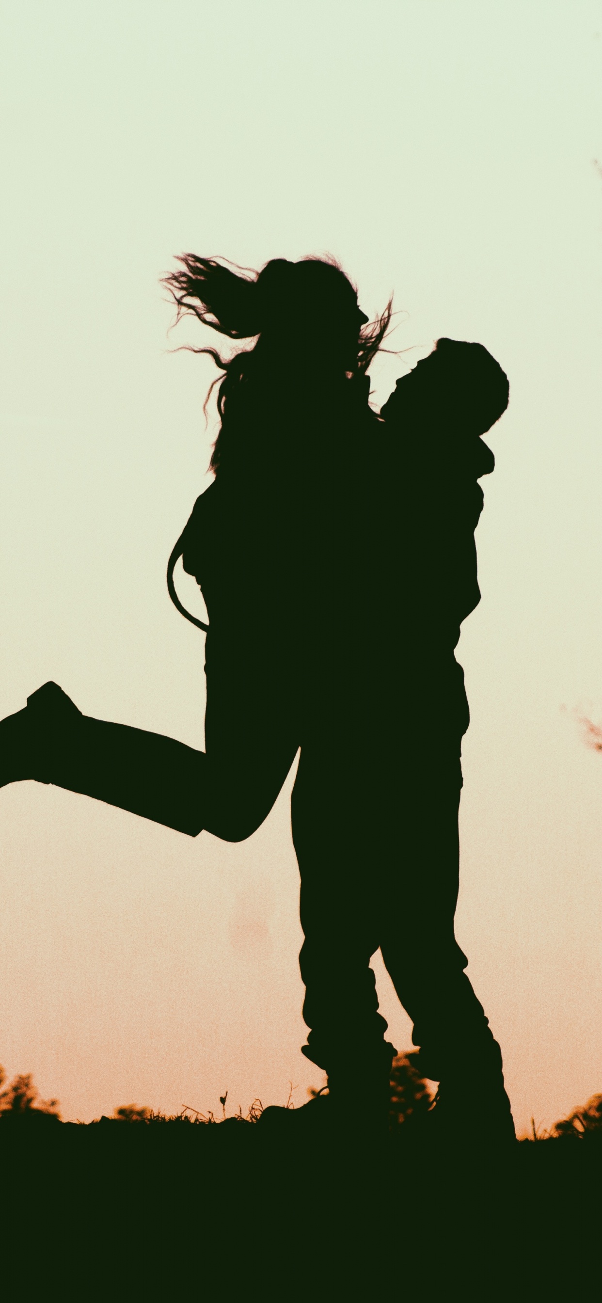 Les Gens Dans la Nature, Silhouette, Rétro-éclairage, Permanent, Ombre. Wallpaper in 1242x2688 Resolution