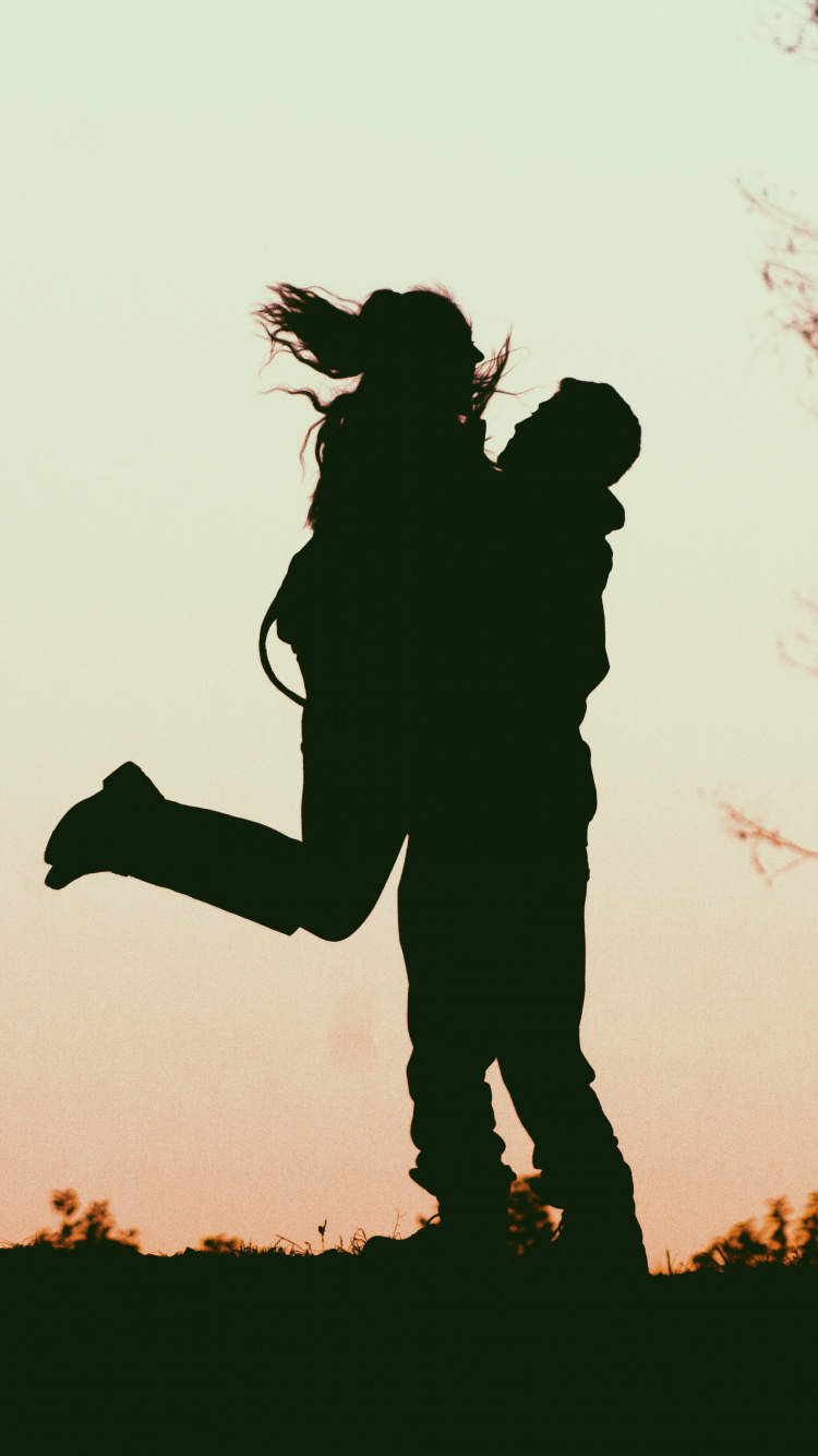 Les Gens Dans la Nature, Silhouette, Rétro-éclairage, Permanent, Ombre. Wallpaper in 750x1334 Resolution