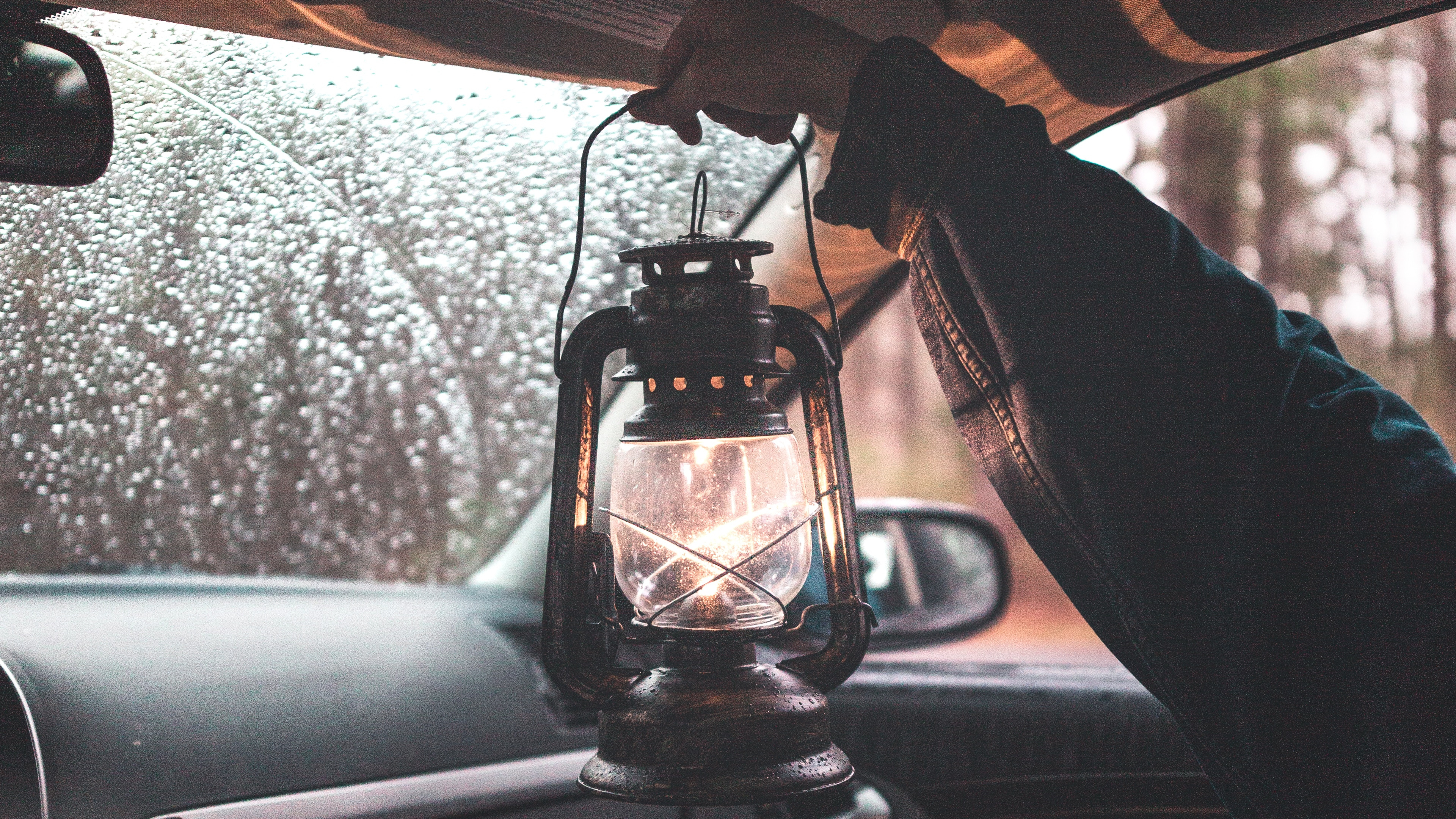 Interior Del Coche Negro y Gris. Wallpaper in 3840x2160 Resolution