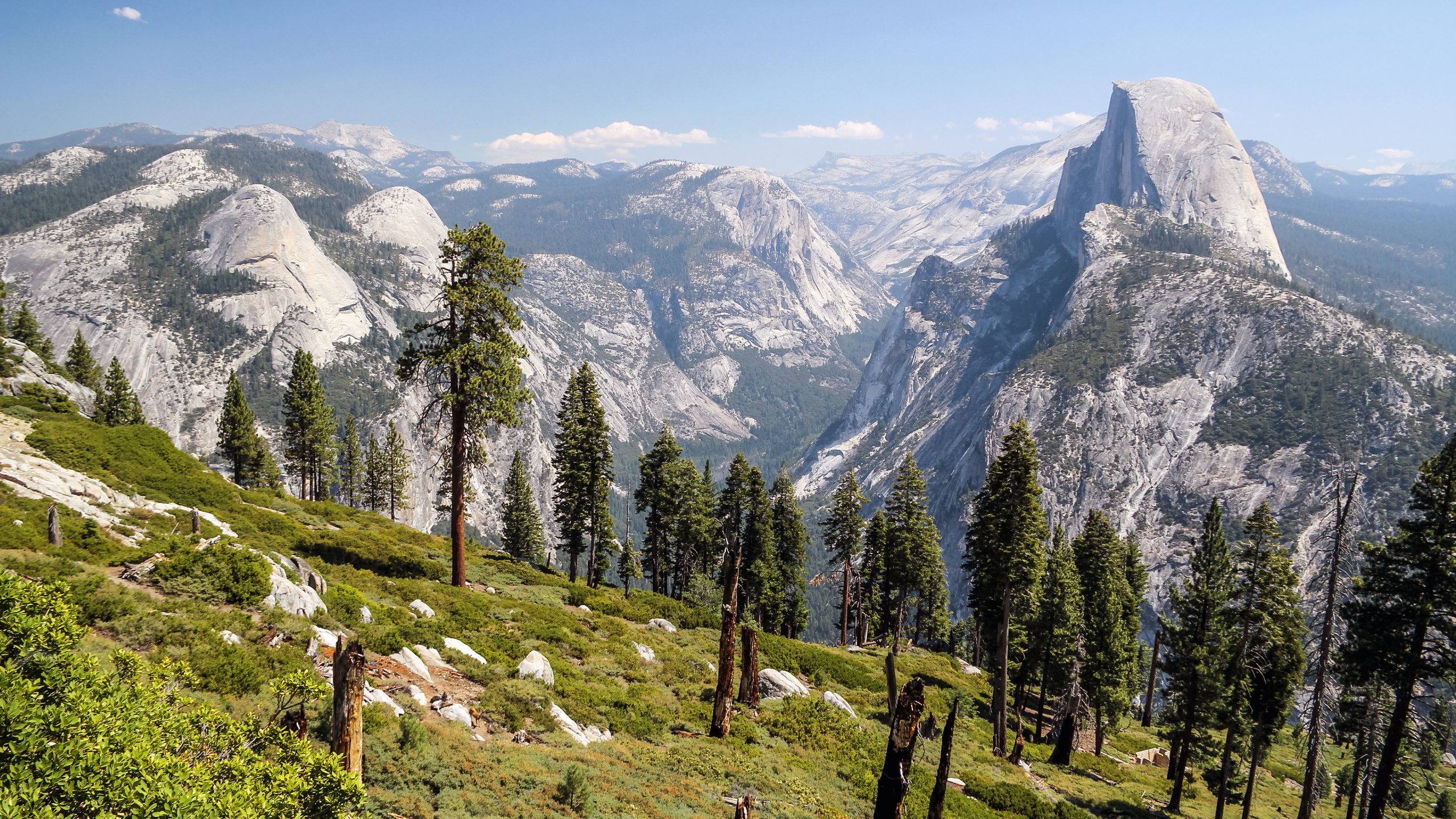 La Mitad De La Cúpula, Glacier Point, el Valle de Yosemite, Montaña, Vista de Túnel. Wallpaper in 2560x1440 Resolution