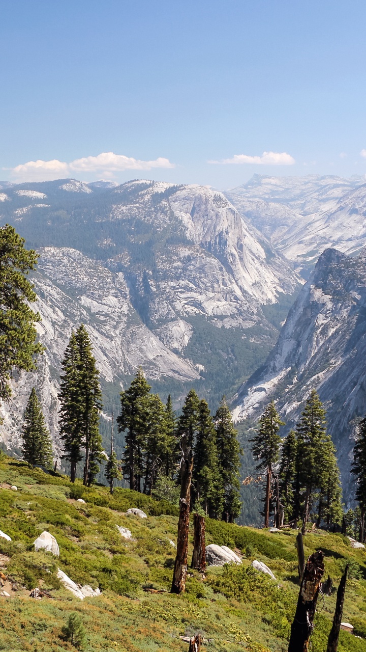 La Mitad De La Cúpula, Glacier Point, el Valle de Yosemite, Montaña, Vista de Túnel. Wallpaper in 720x1280 Resolution