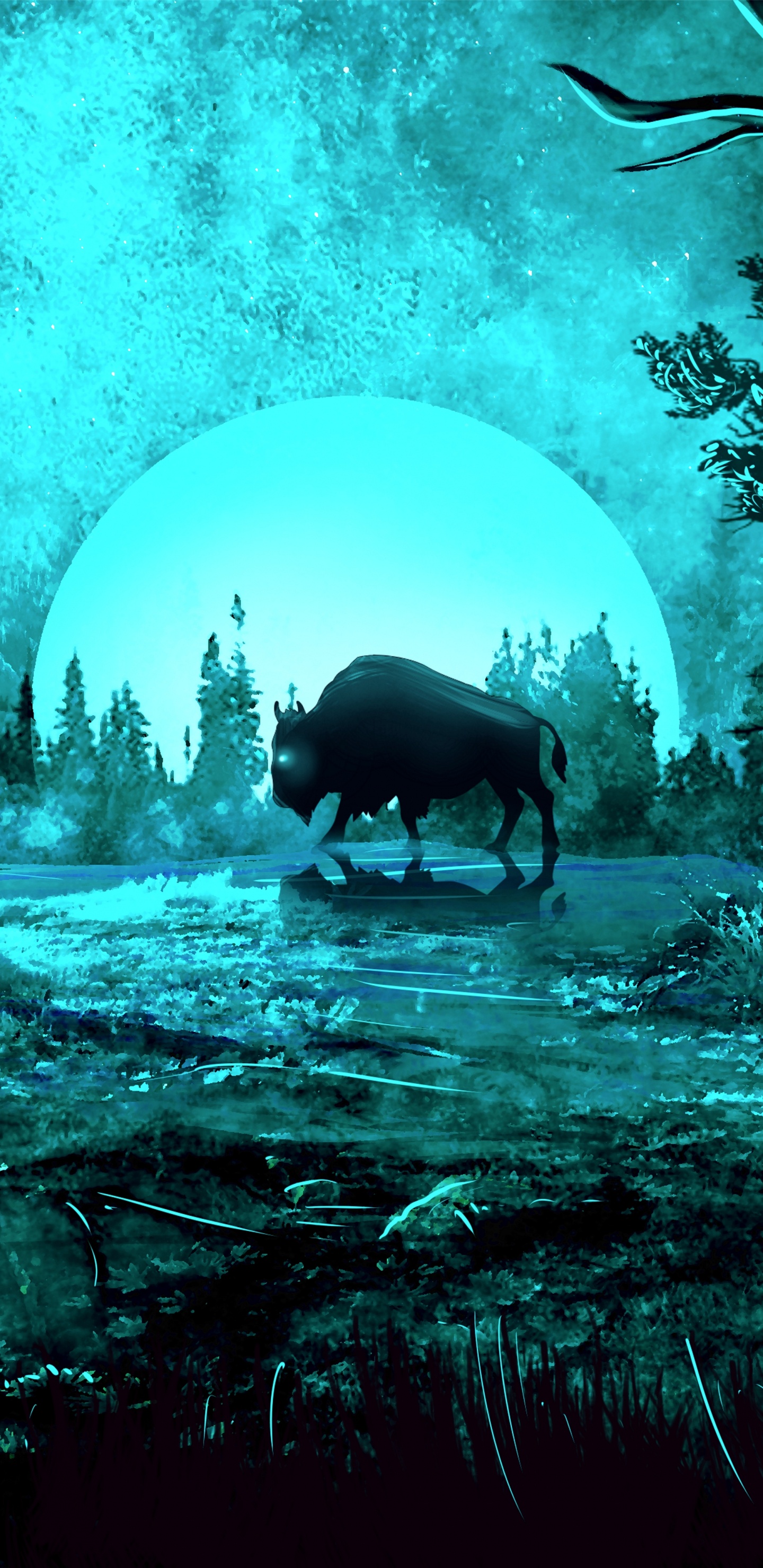 Black Cow on Green Grass Field During Daytime. Wallpaper in 1440x2960 Resolution