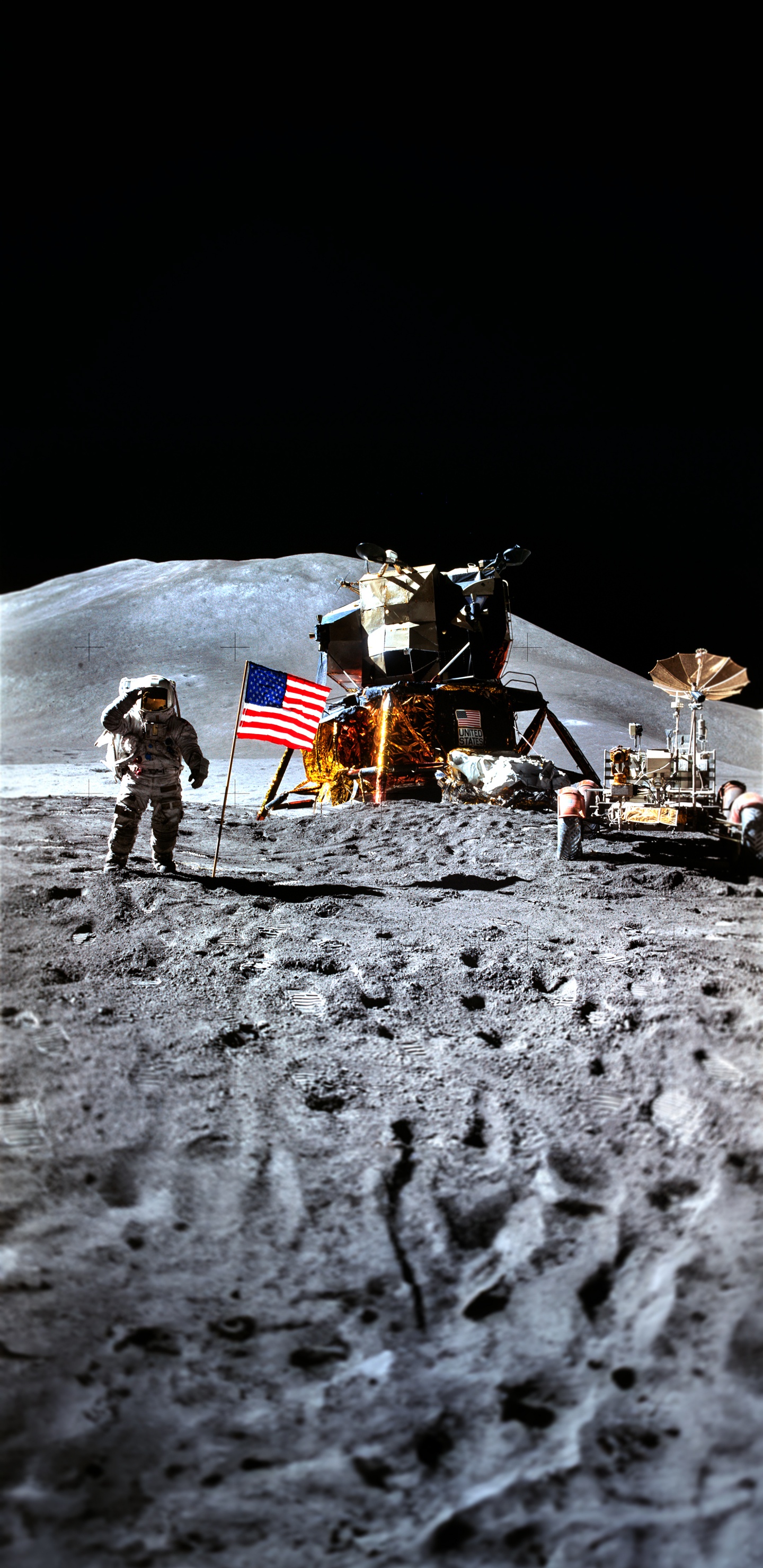 James Irwin Luna, Apolo 15, Astronauta, Luna, la Nasa. Wallpaper in 1440x2960 Resolution