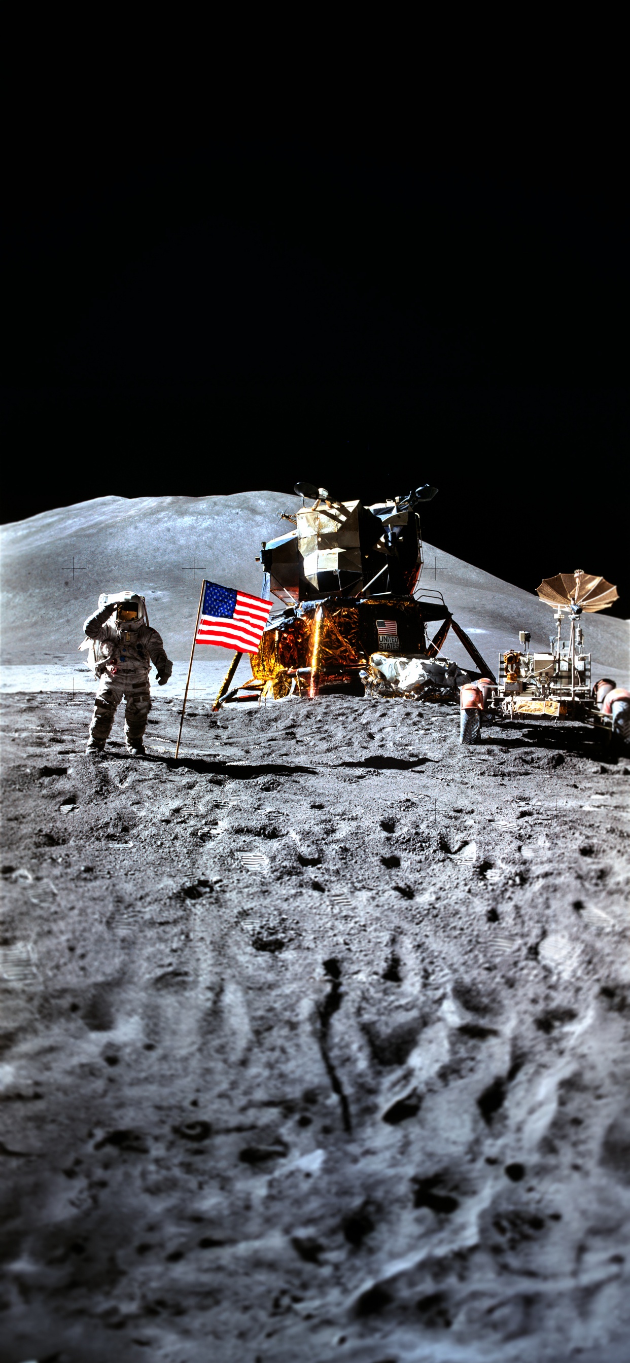 James Irwin Moon, Apollo 15, Astronaut, Moon, Nasa. Wallpaper in 1242x2688 Resolution