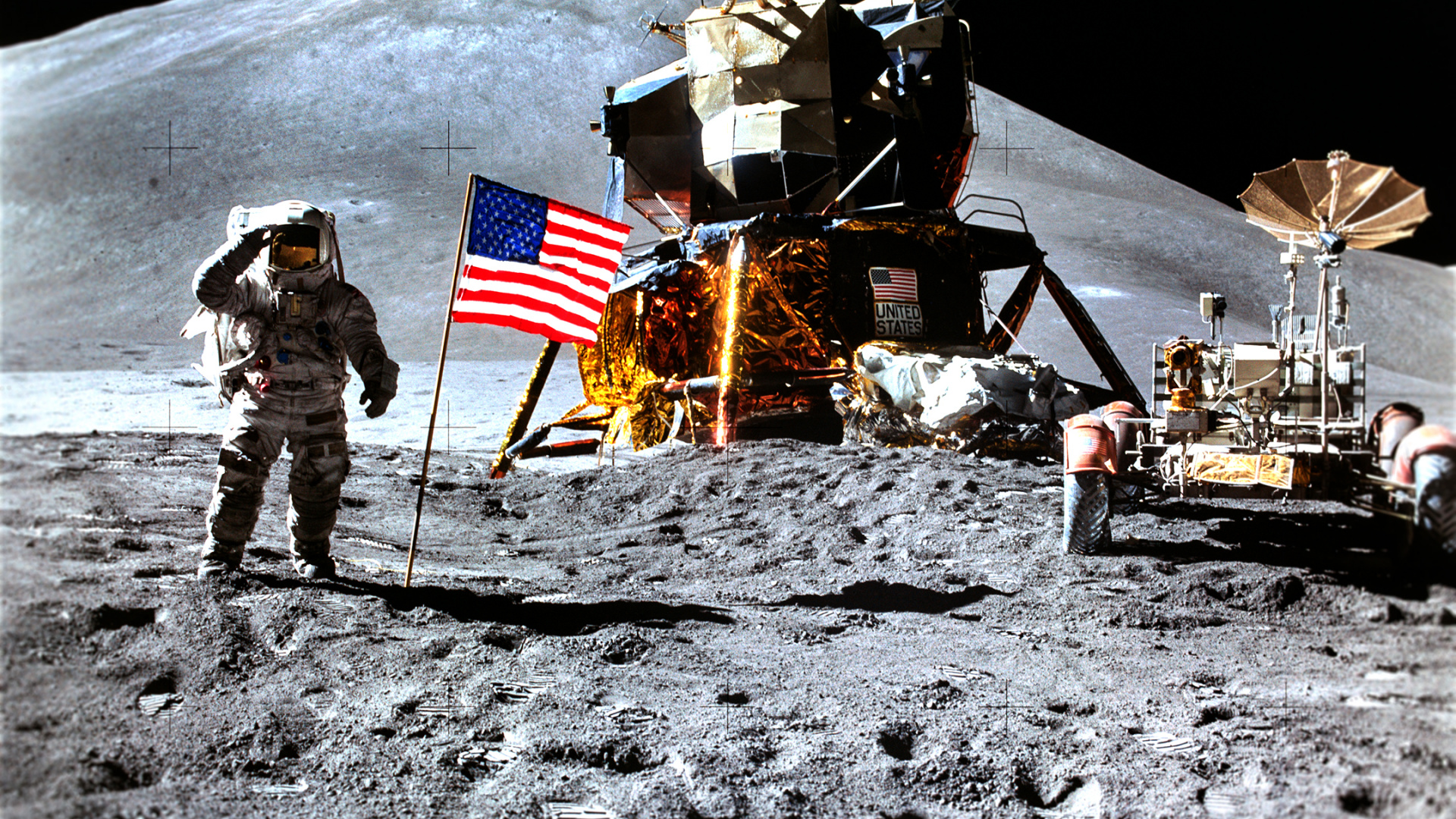 James Irwin Moon, Apollo 15, Astronaut, Moon, Nasa. Wallpaper in 1920x1080 Resolution