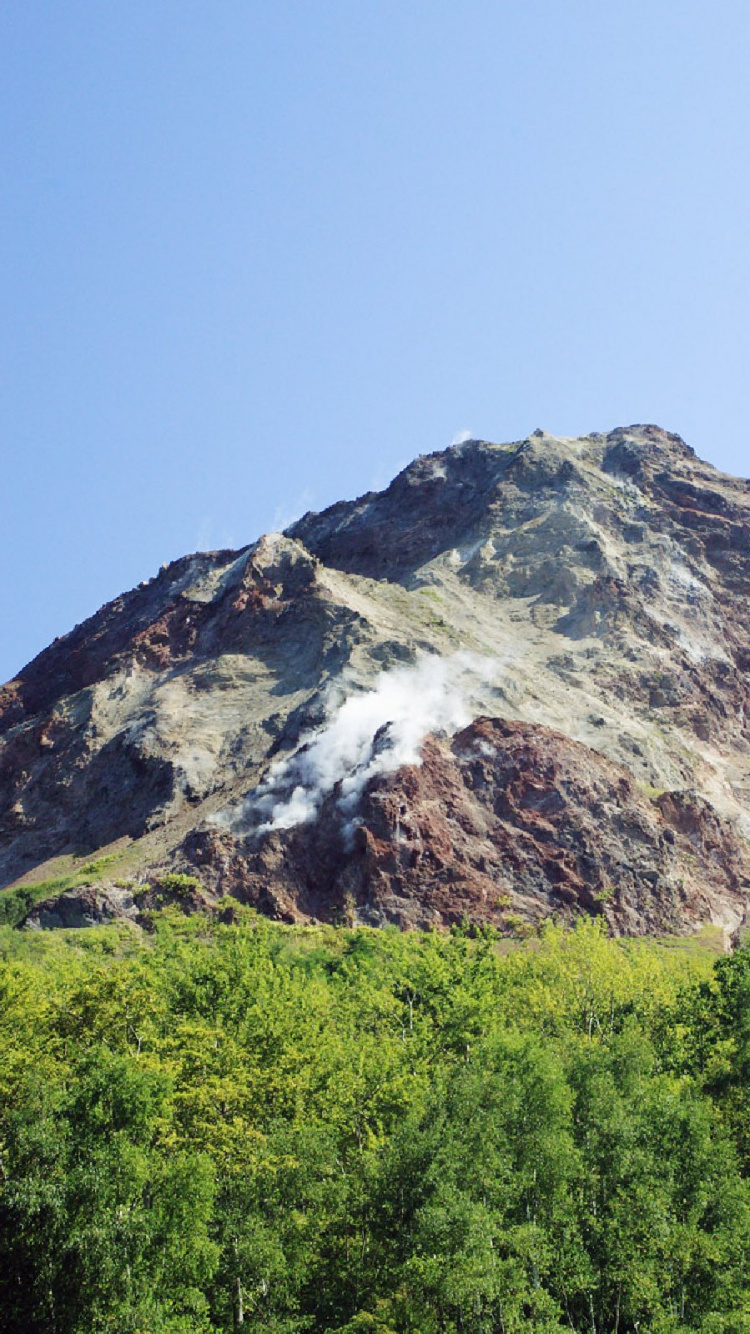 多山的地貌, 高地, 天空, 安装的风景, 跌倒了 壁纸 750x1334 允许